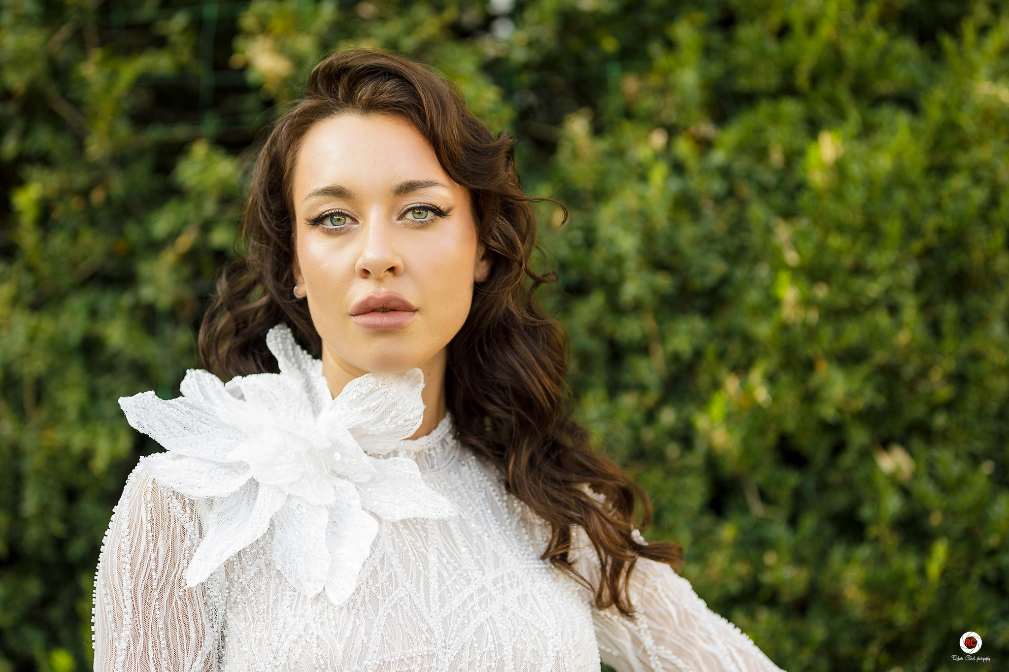 Giulia in wedding dress