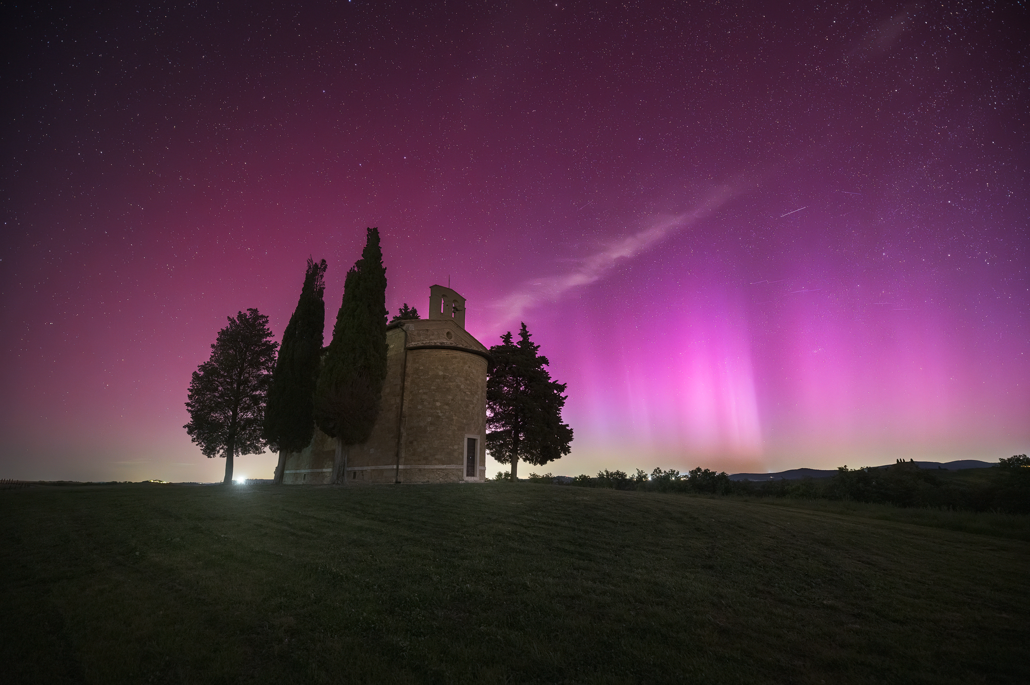 Aurora boreale a Vitaleta