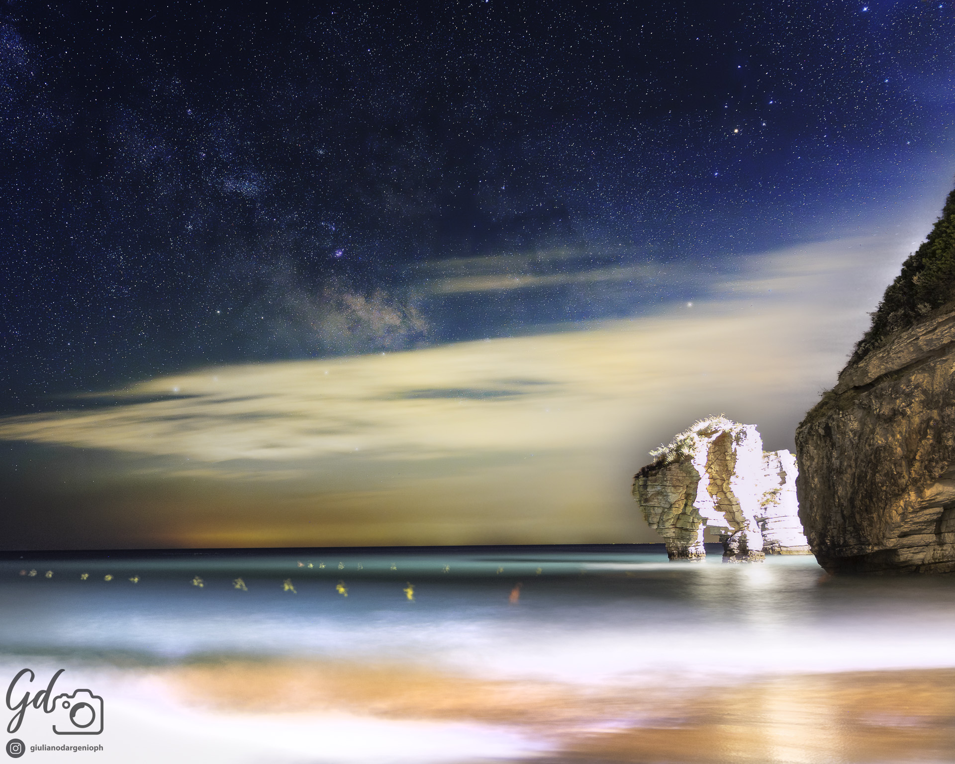 Via lattea rovinata da una nube...