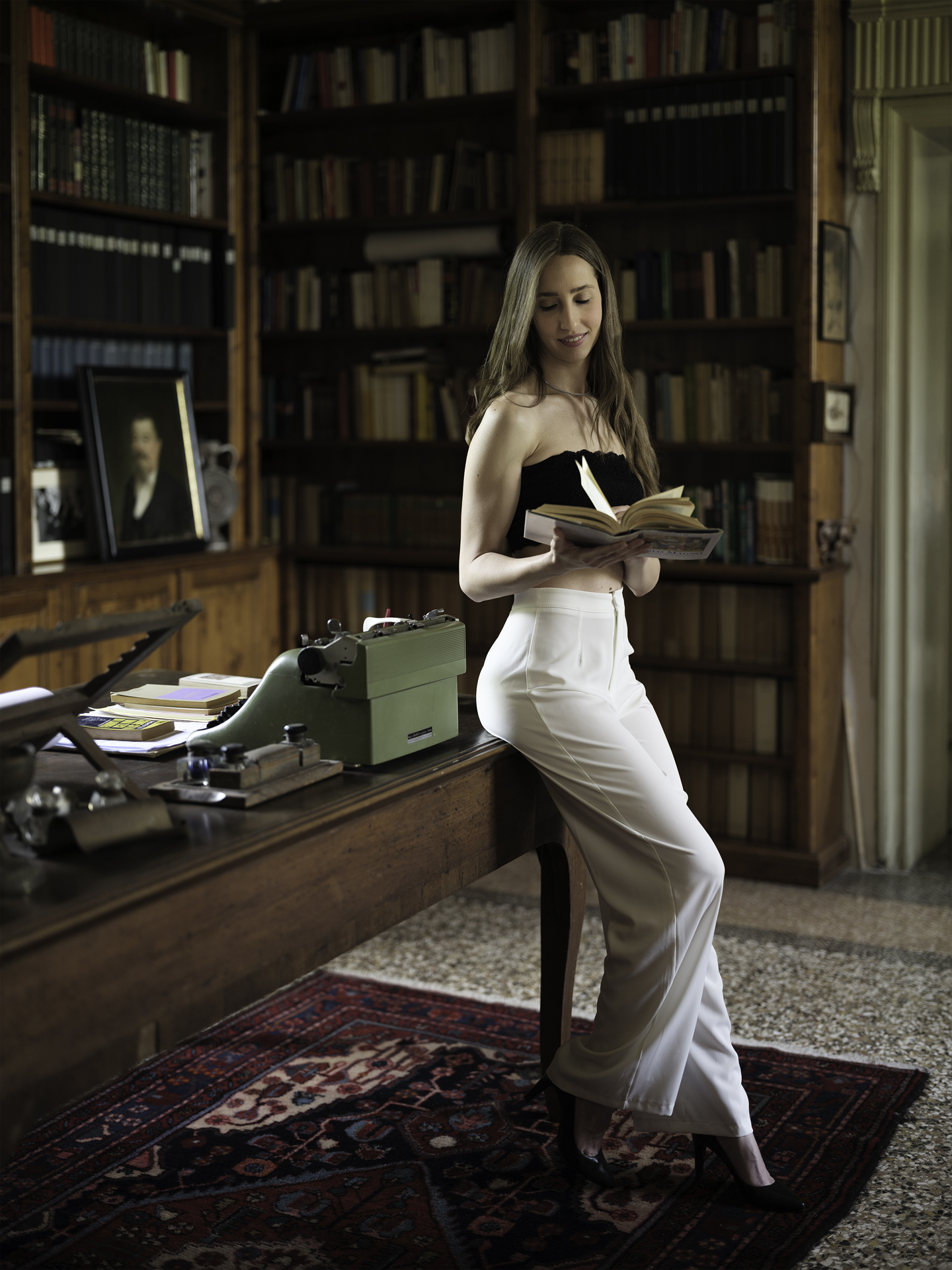 l'eleganza in biblioteca