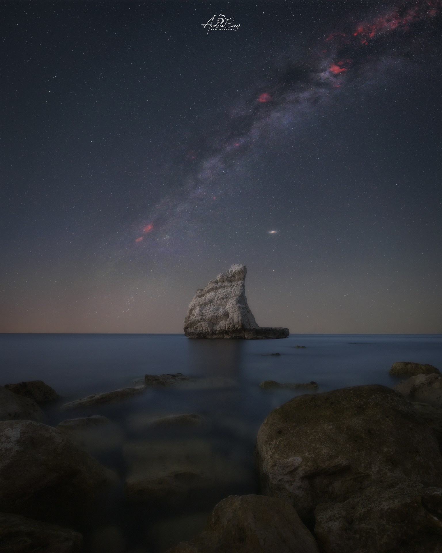 The tail of the Milky Way on Vela beach