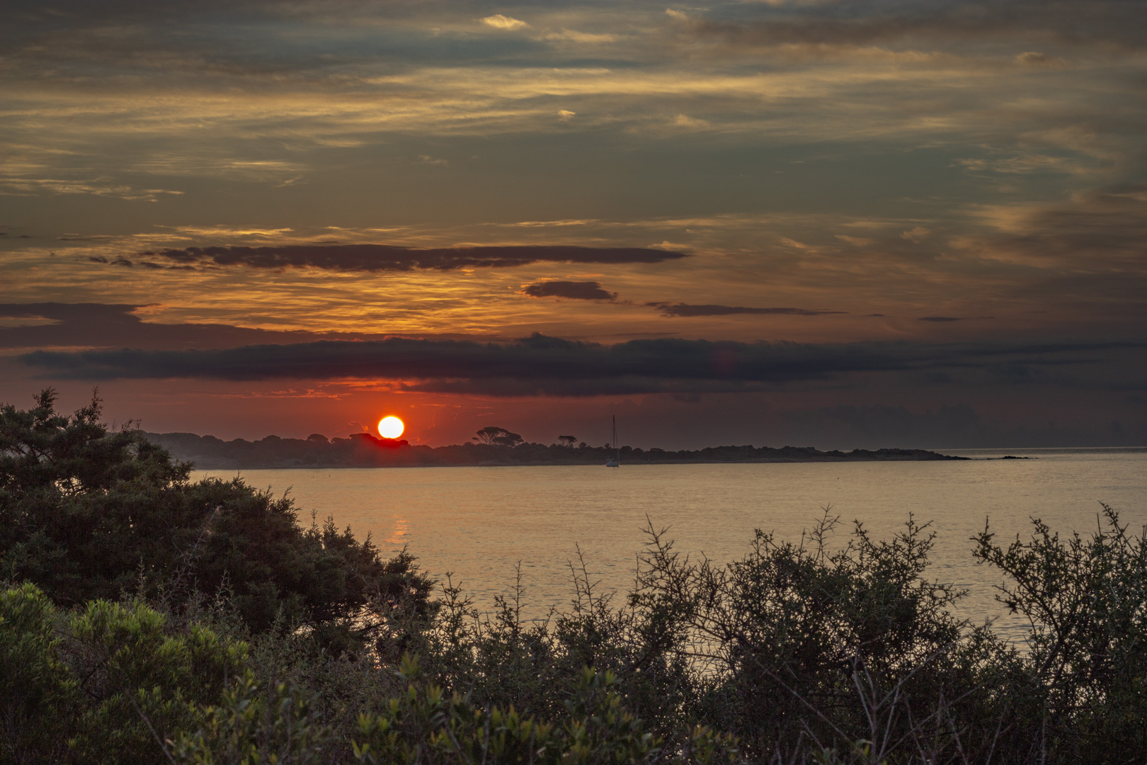 Mother nature created the sunrise in Orosei