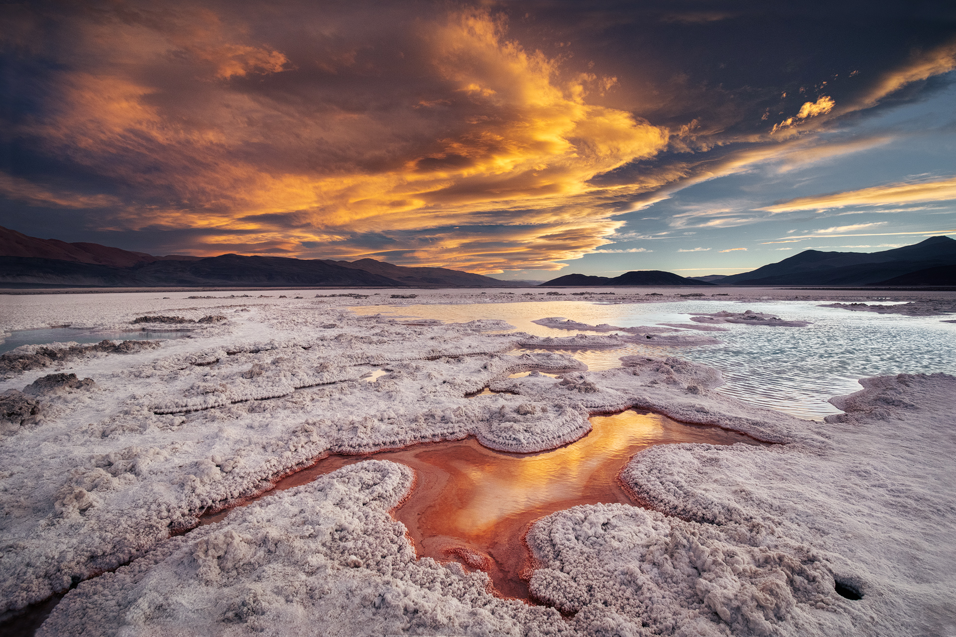 Evening in the salar