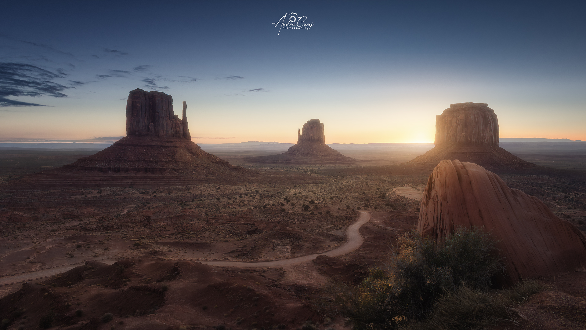 Sunrise over Monument Valley