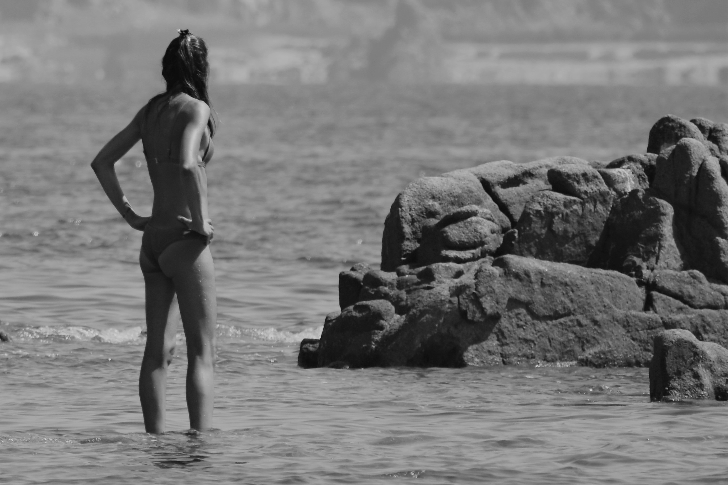 In Arbatax, after the rocks, there are now statues.