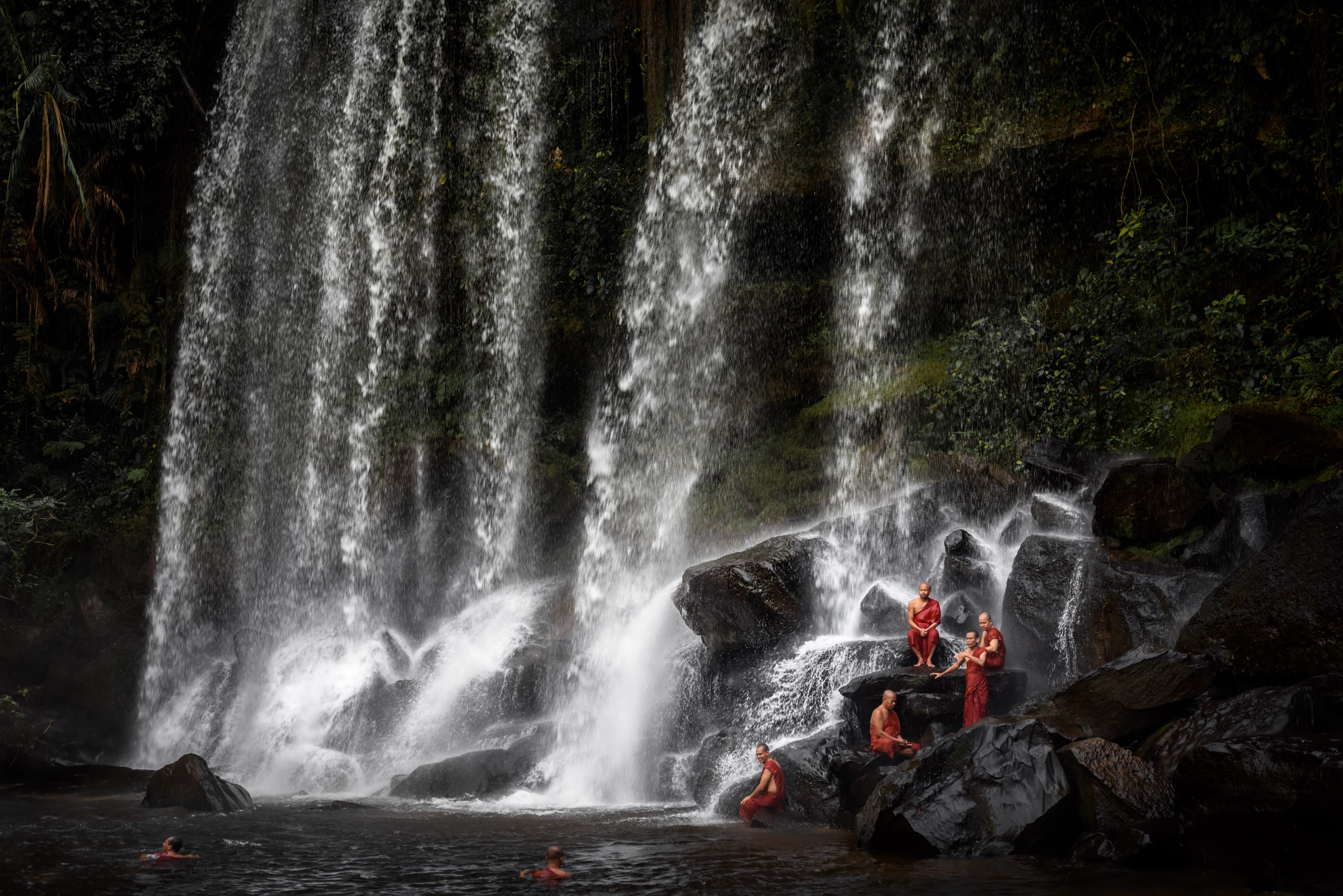 Under the Veil of the Waterfall