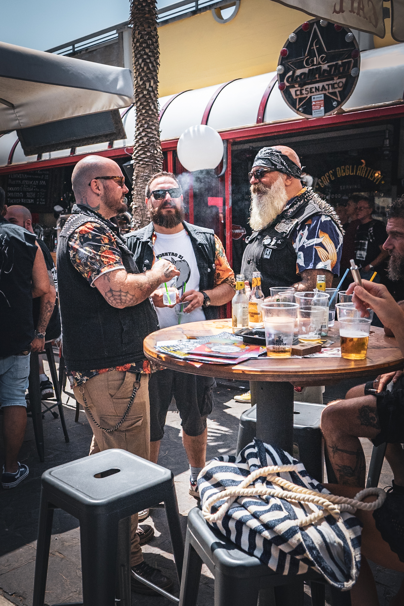 Bikers on the road