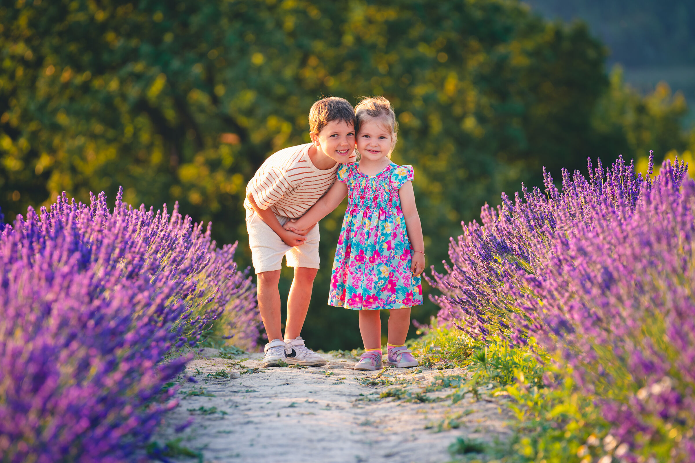 I miei piccoli tra la lavanda