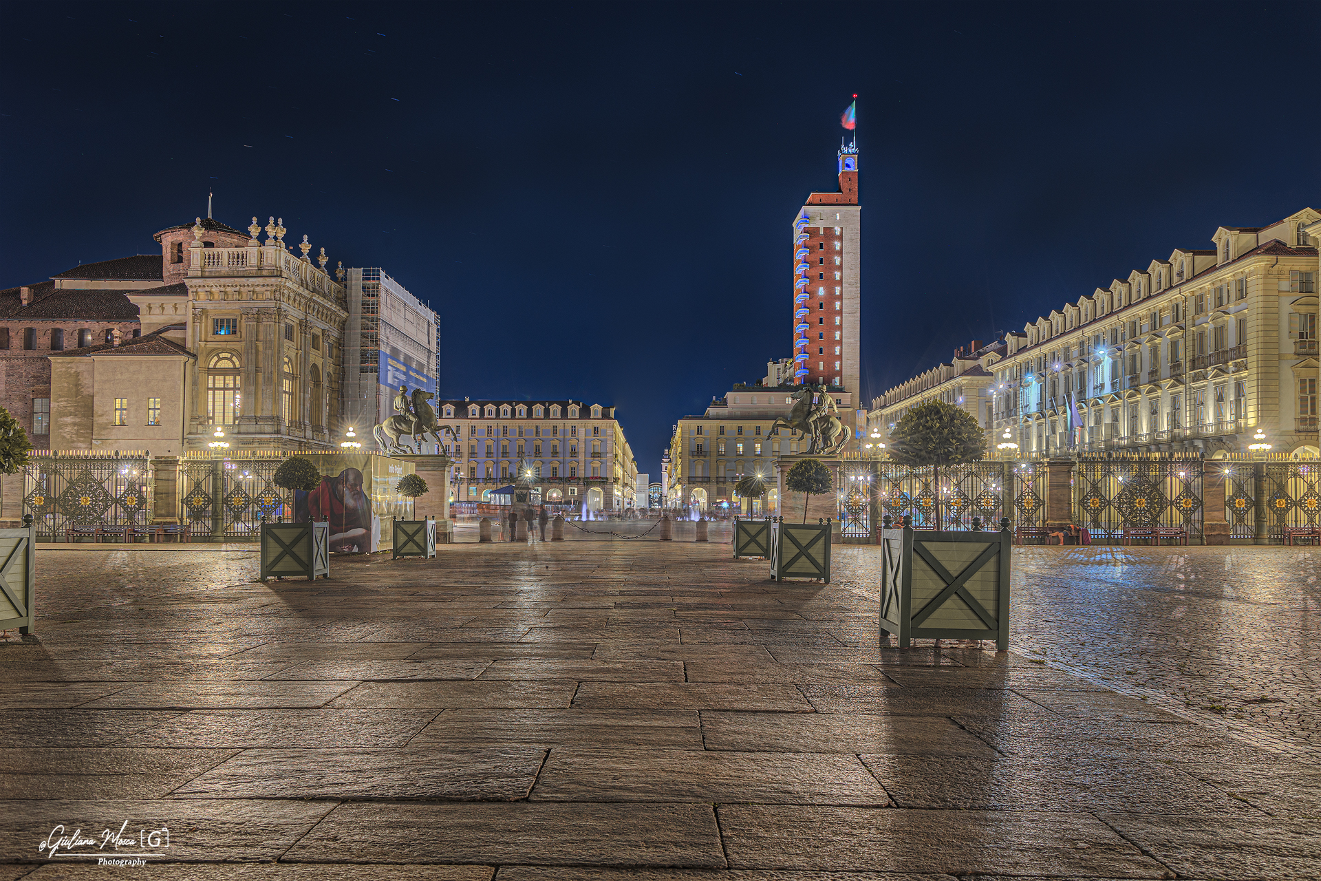 Piazza Castello, Torino la notte