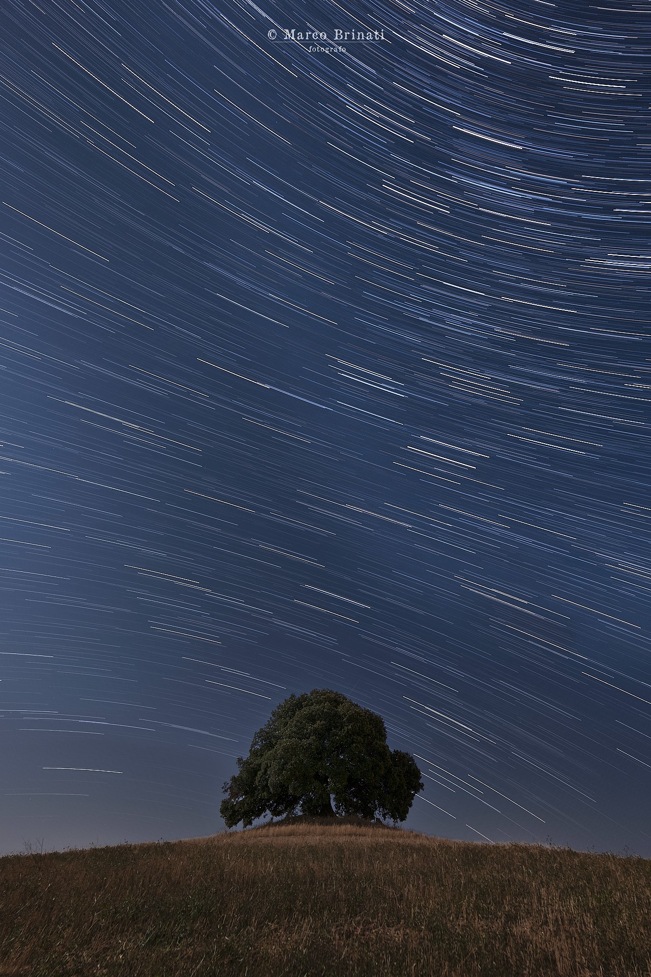 Star Trail Pieve a Salti