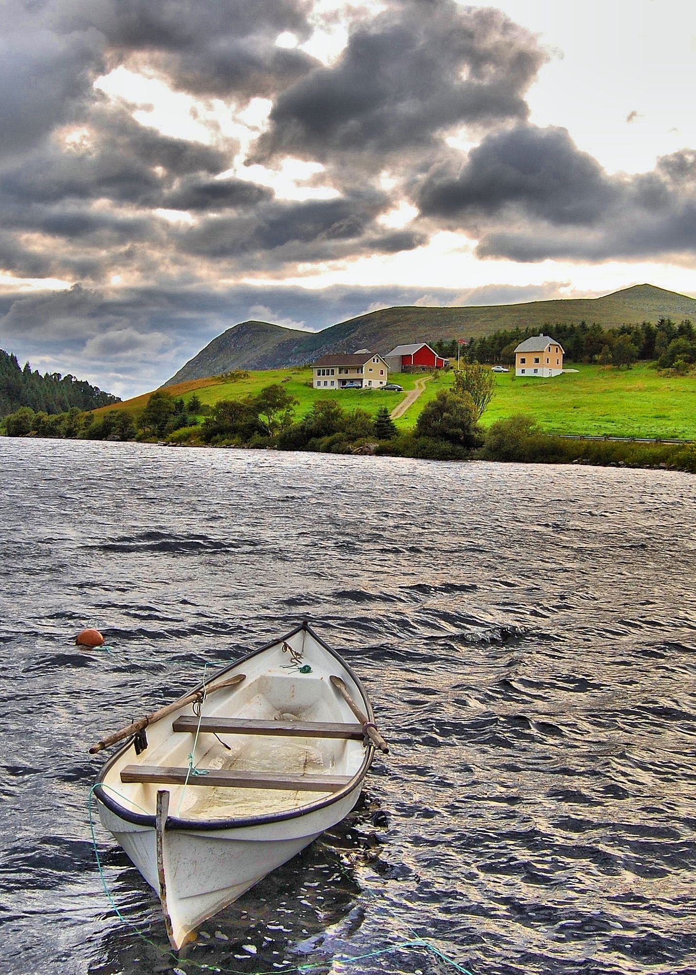Lake in the evening ...