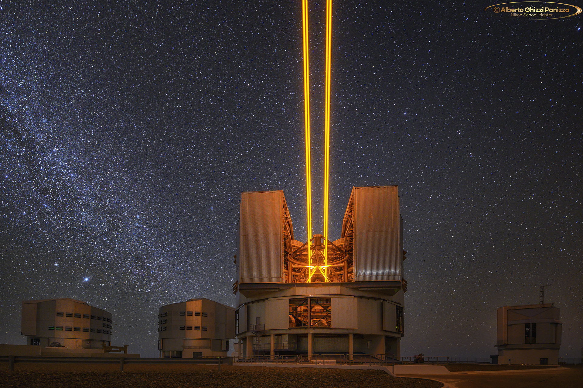 Lasers from the very large telescope (VLT)