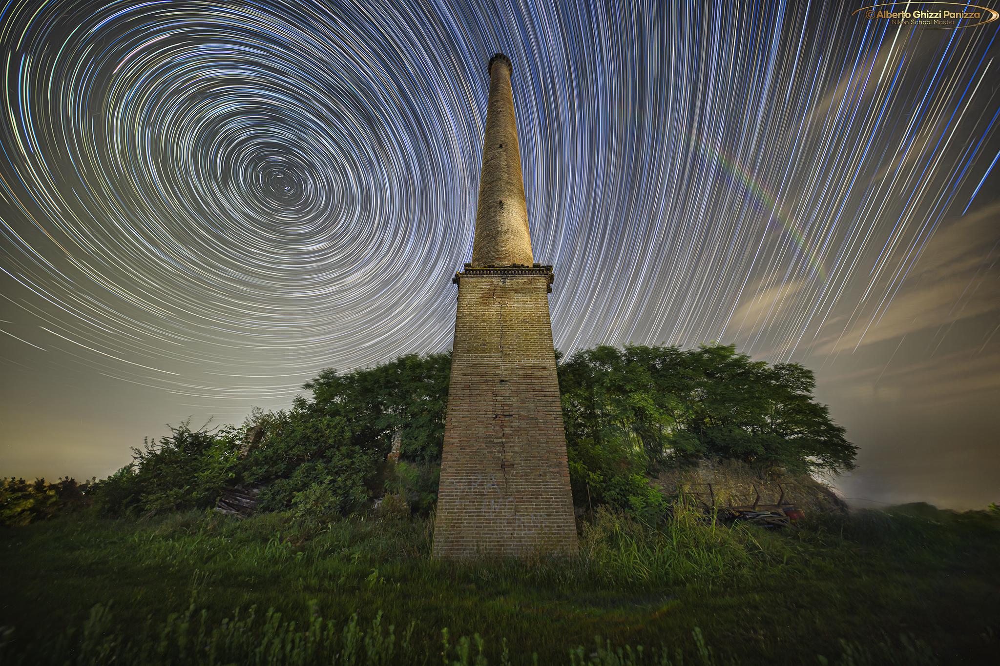 Startrail all'antica fornace