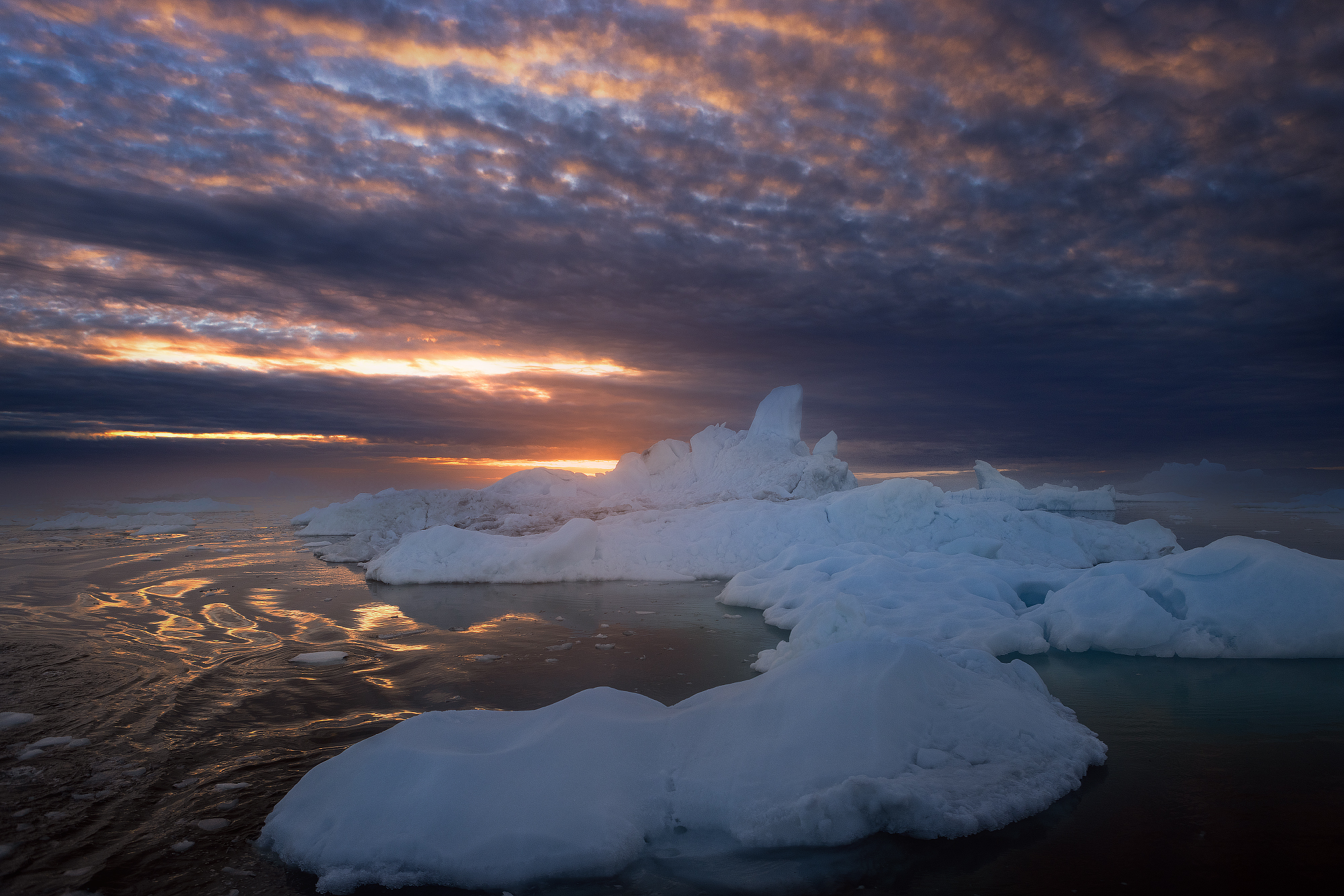 Groenlandia. Lulissat, Disco bay