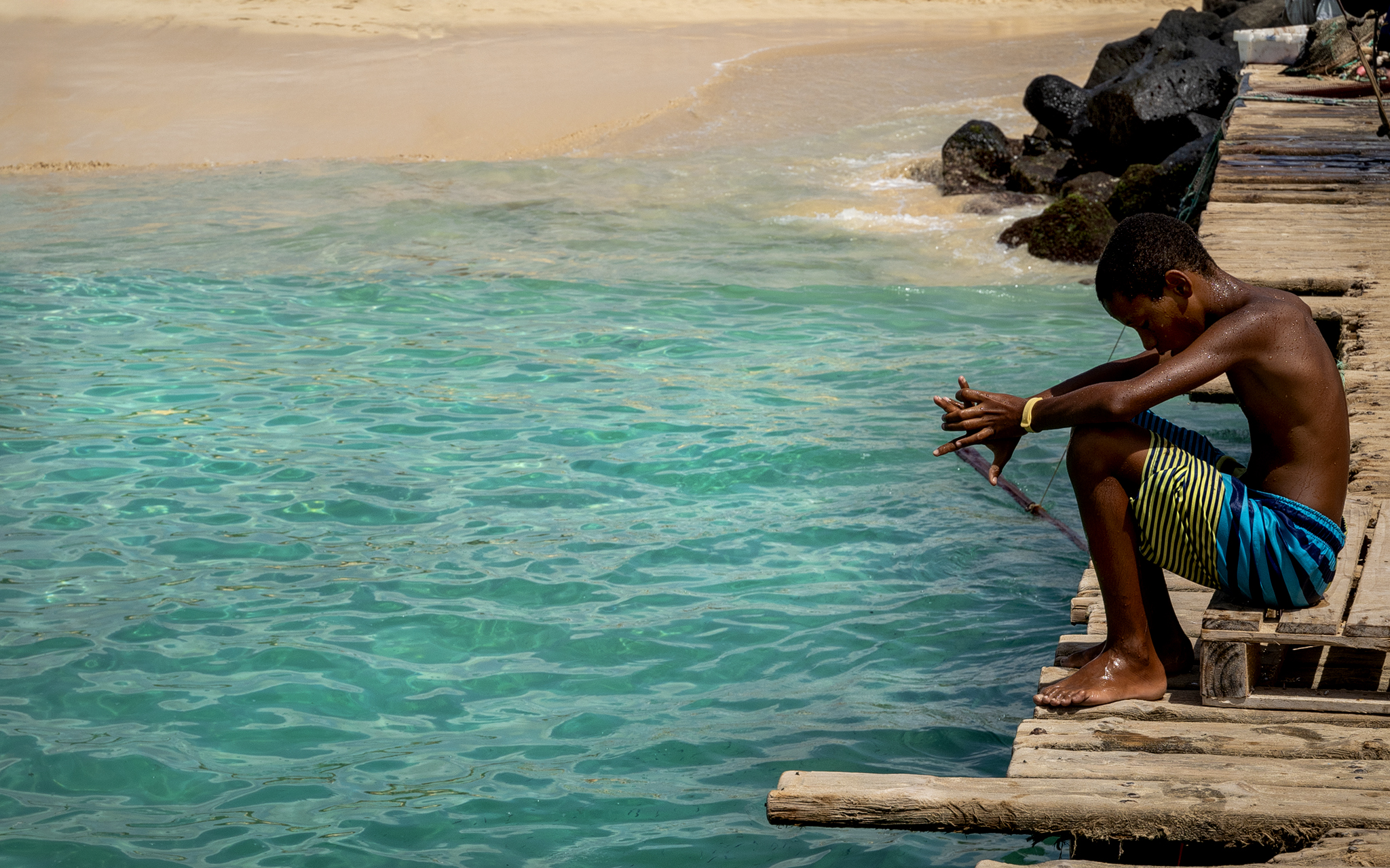 The fatigue of diving. Island of Sal - Cape Verde