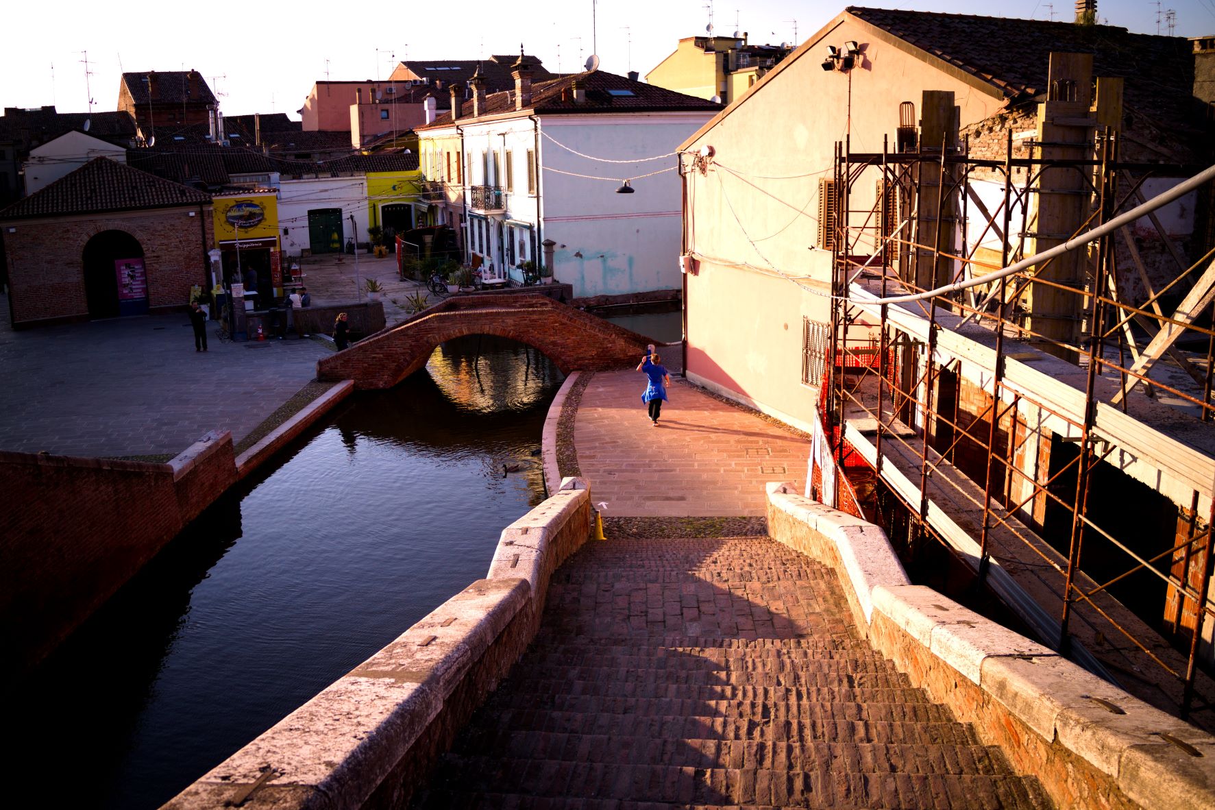 Golden light on Comacchio