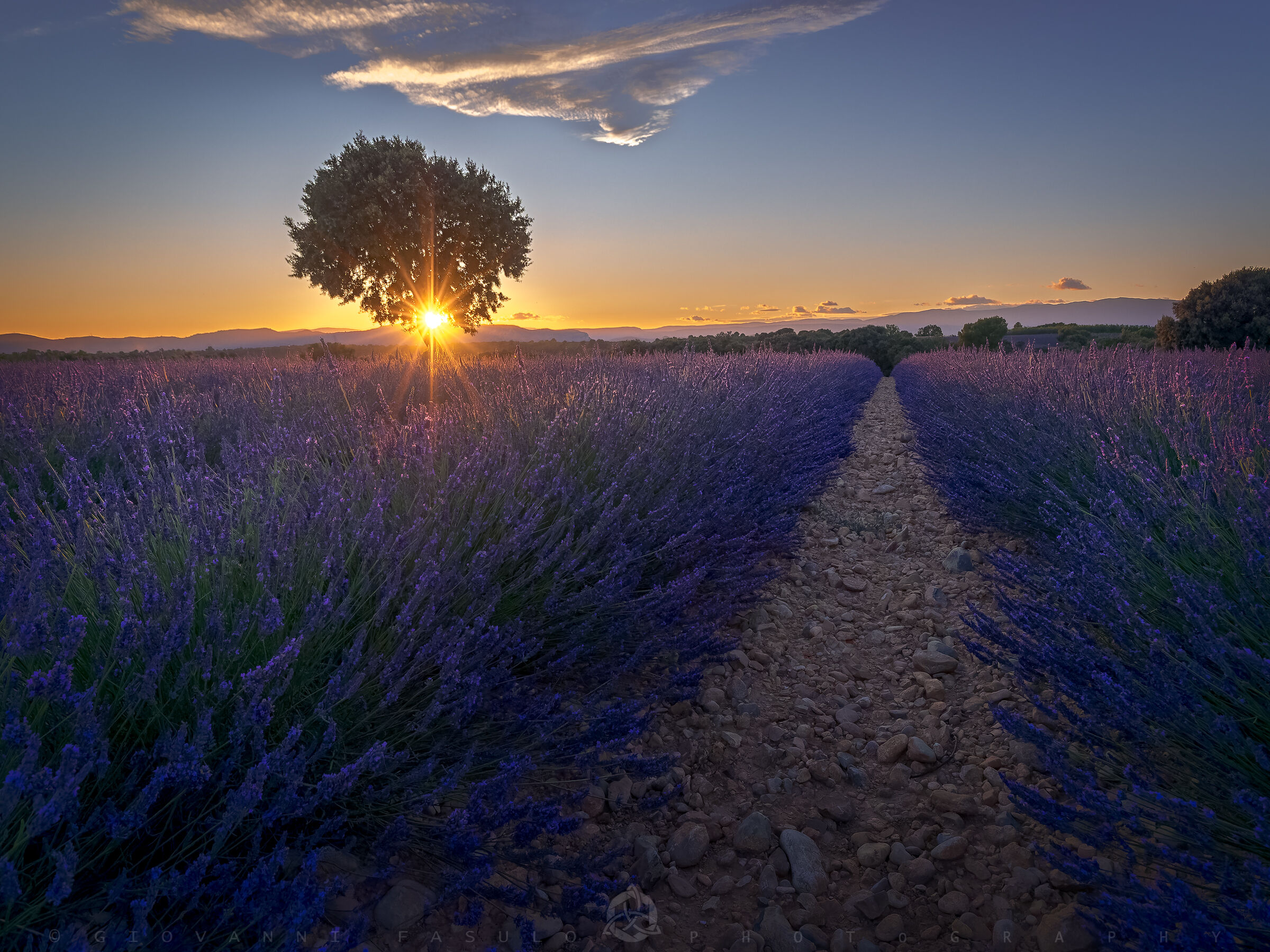 Tramonto a Valensole