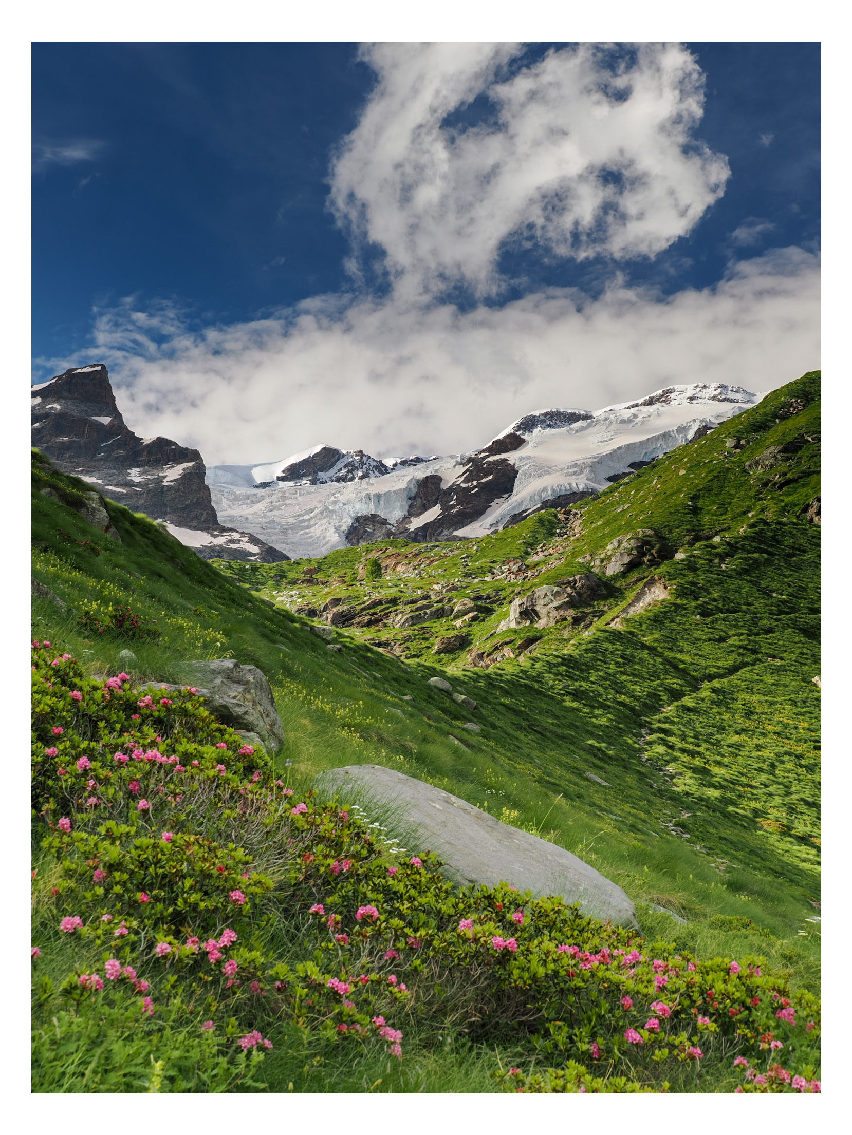 Valle D'Aosta Gressoney towards the sources of the Lys