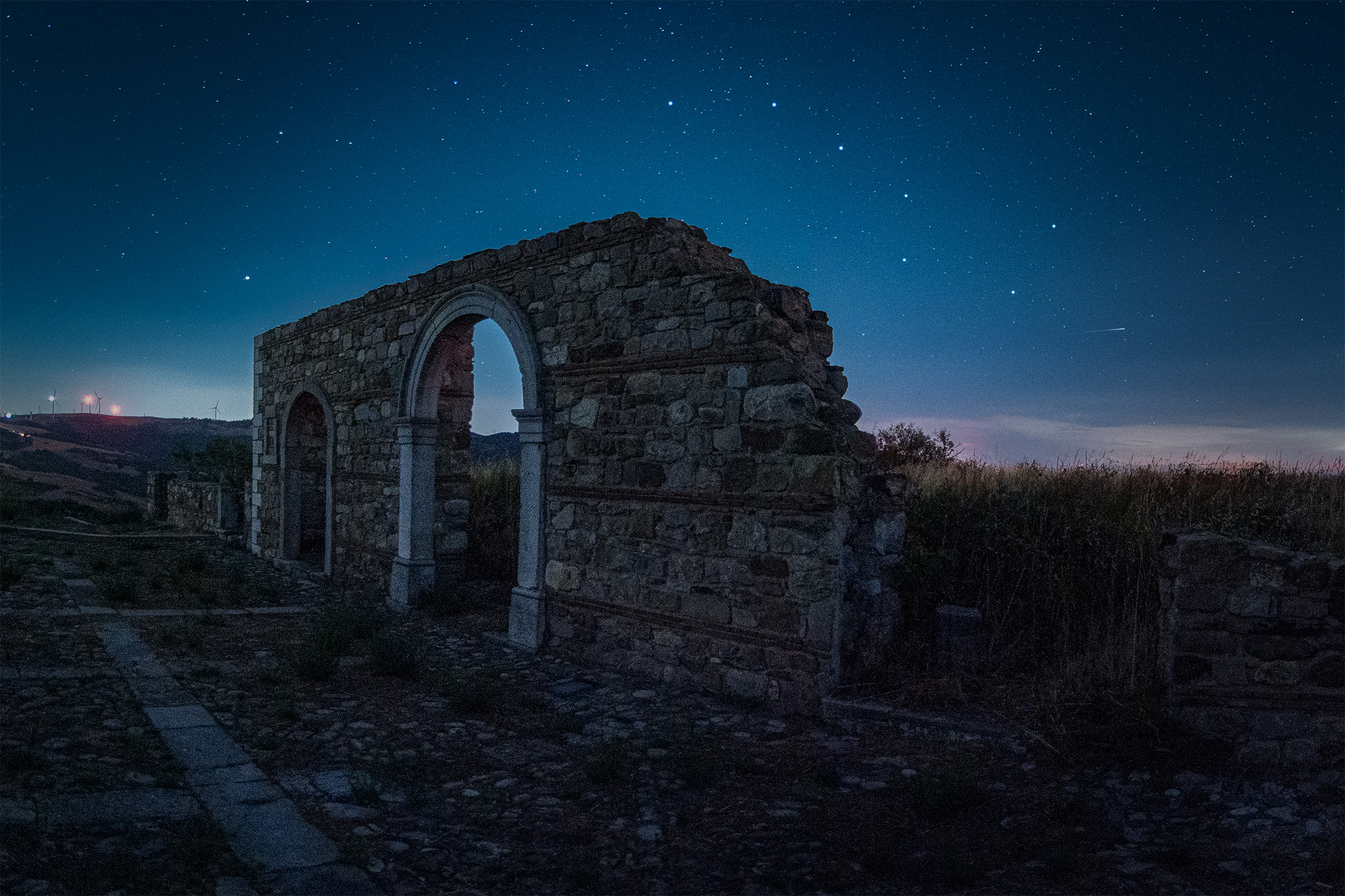 Village of Carbonara and constellation of the Carro