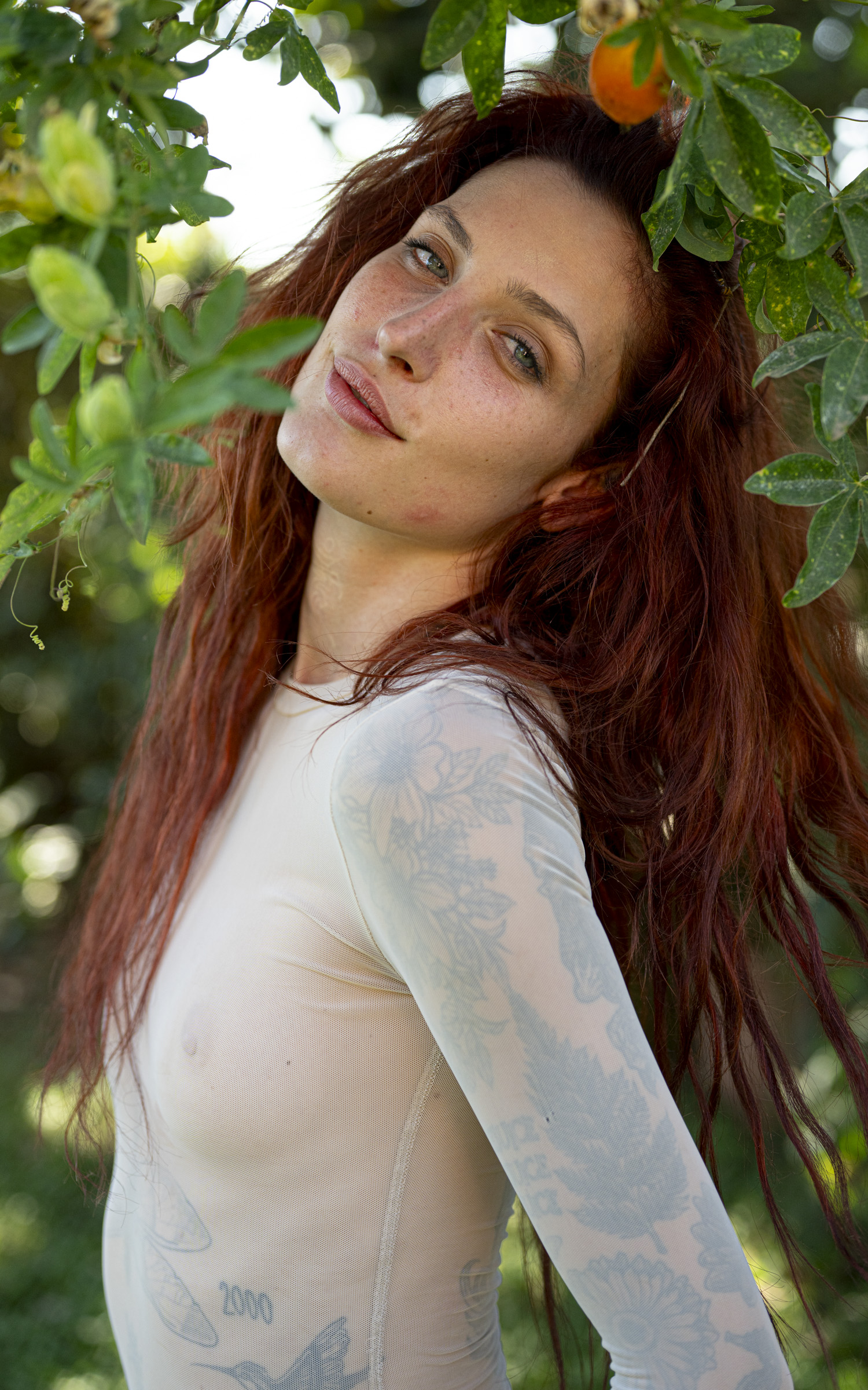 Barbora in the garden 1