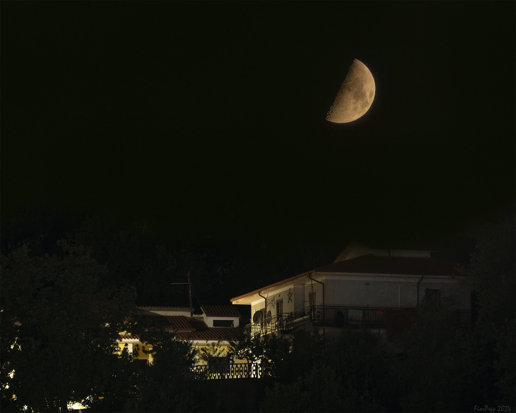 And the moon knocked...