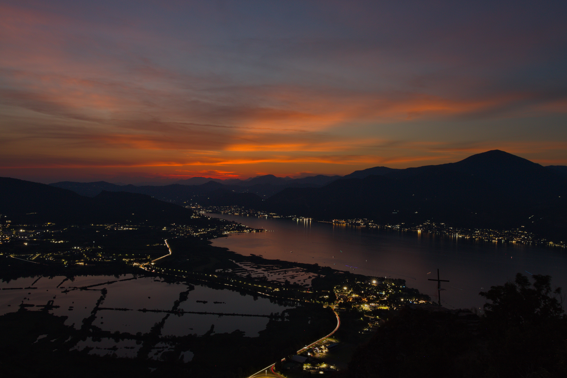 At sunset, life lights up