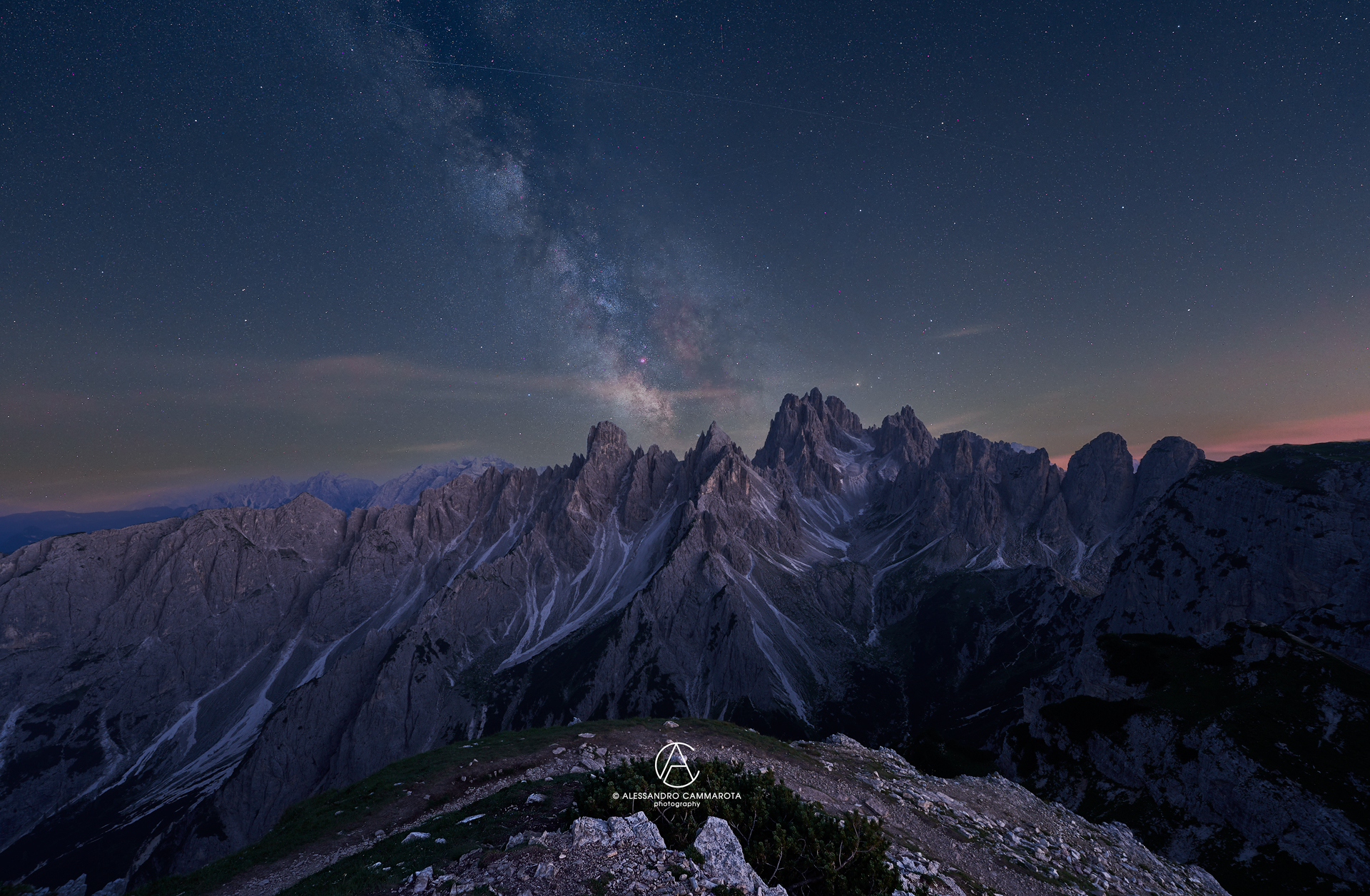 The Cadini di Misurina and the Milky Way