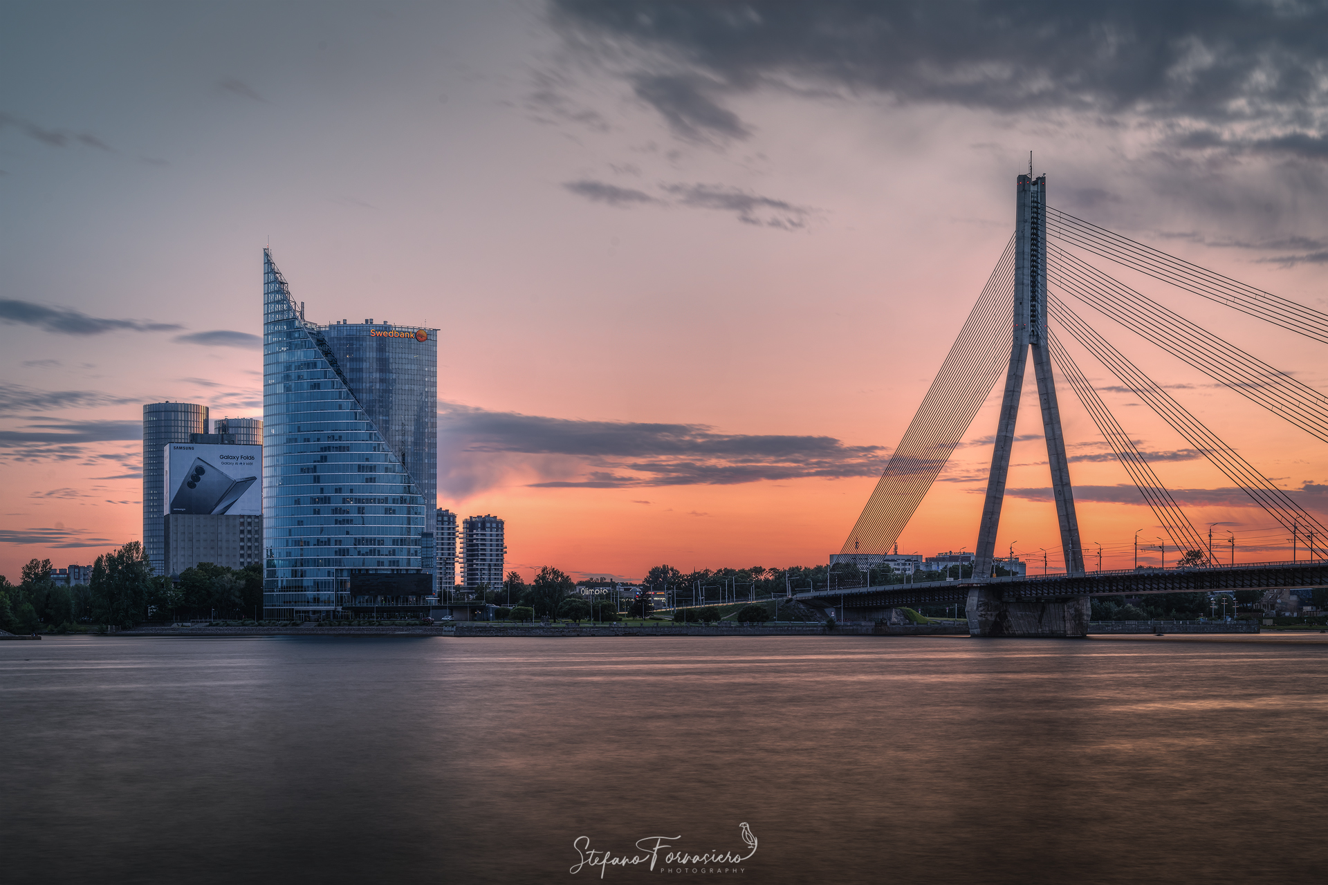 Lettonia - Riga - Skyline al Tramonto