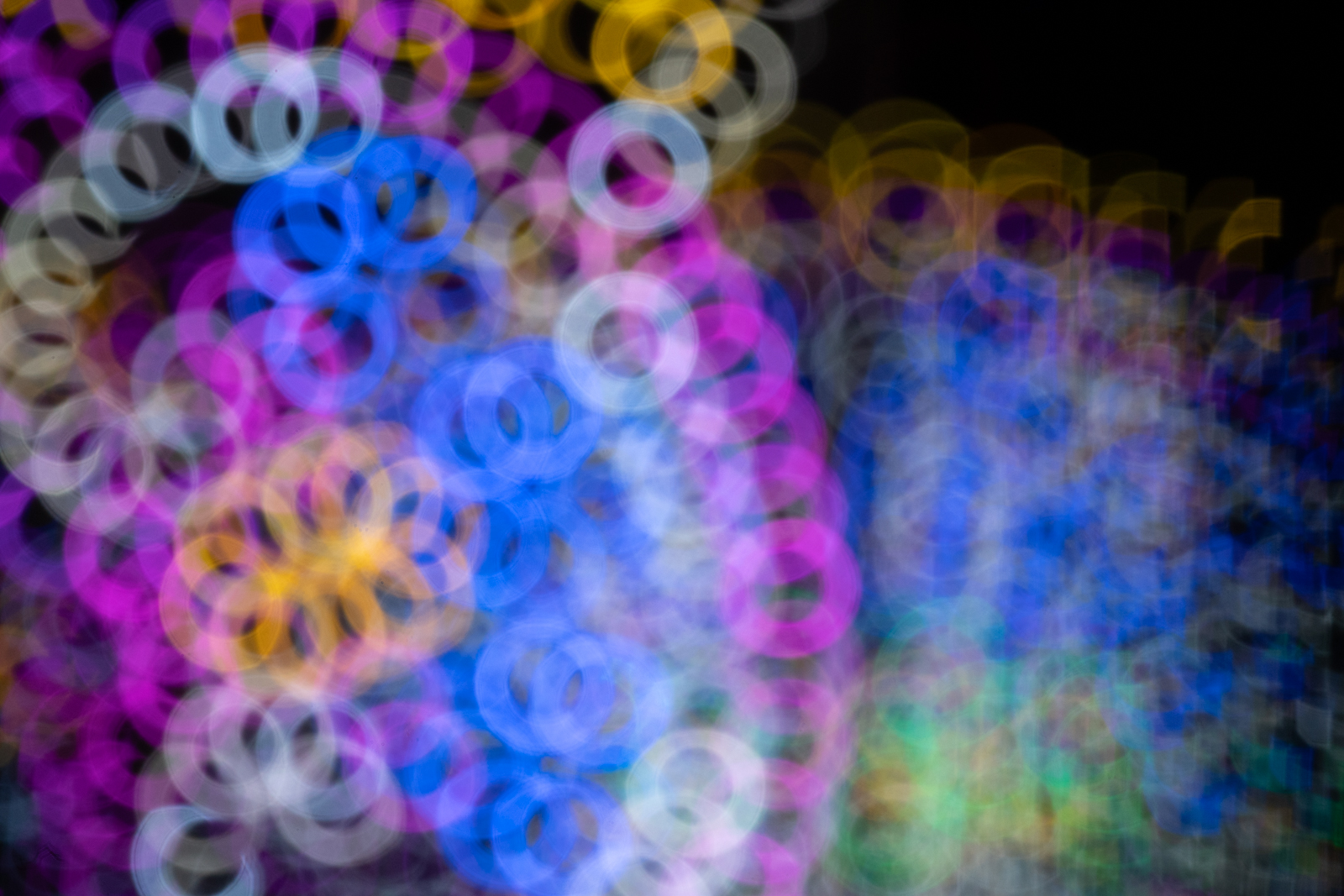 Circles of city lights