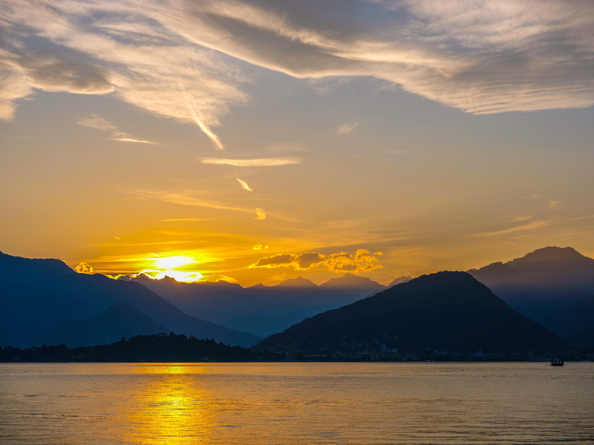 Tramonto piemontese