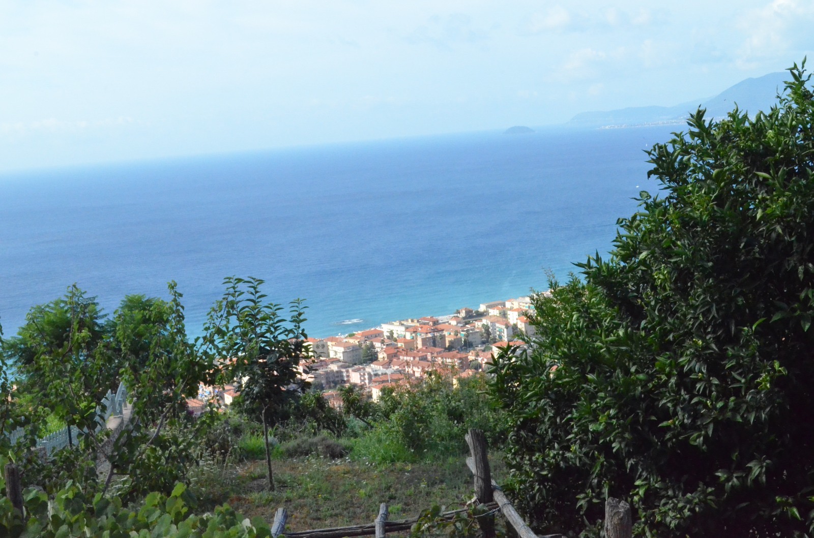 Foto del paesaggio sul mare da Verezzi