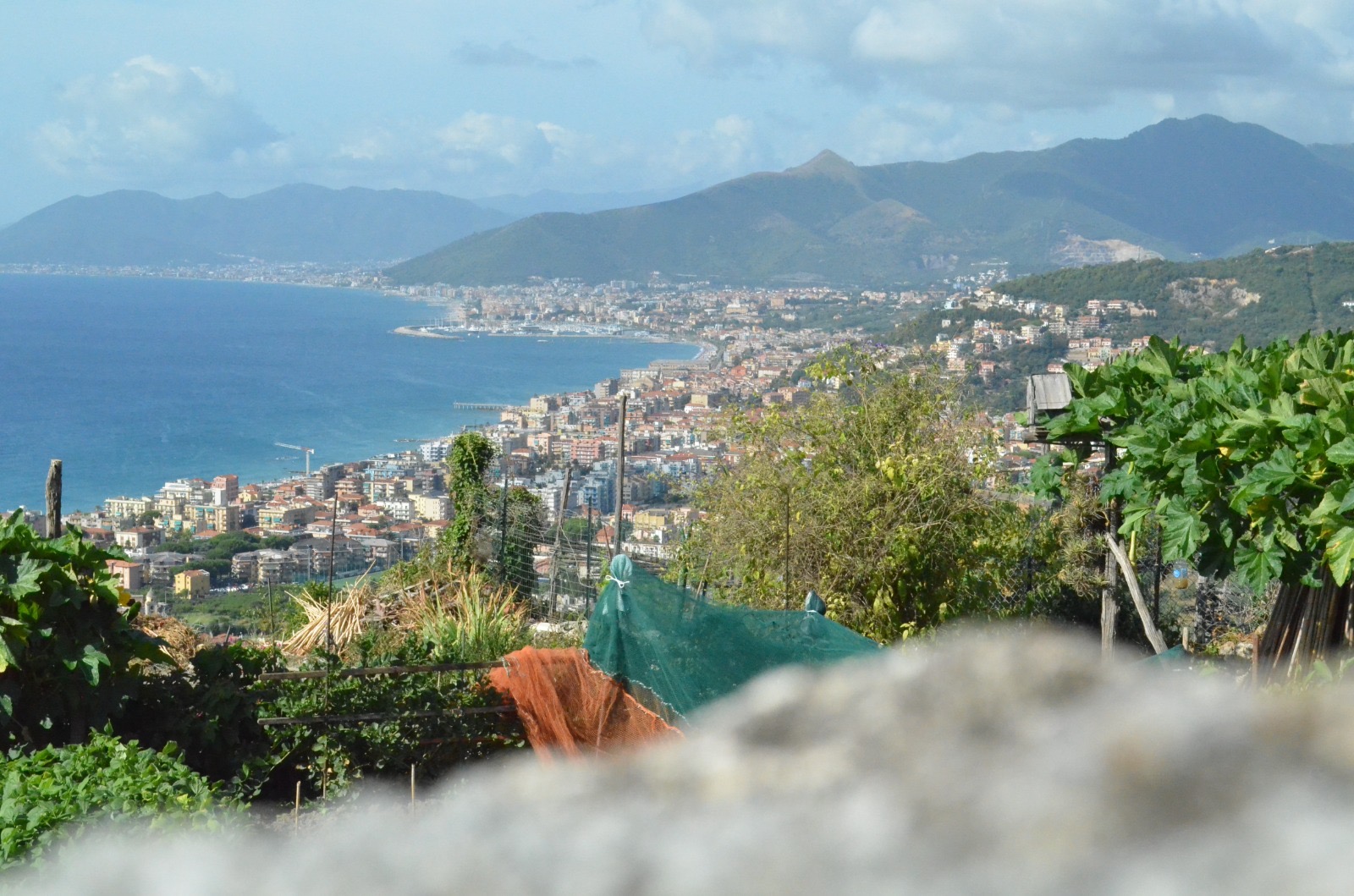 Foto del paesaggio sul mare da Verezzi