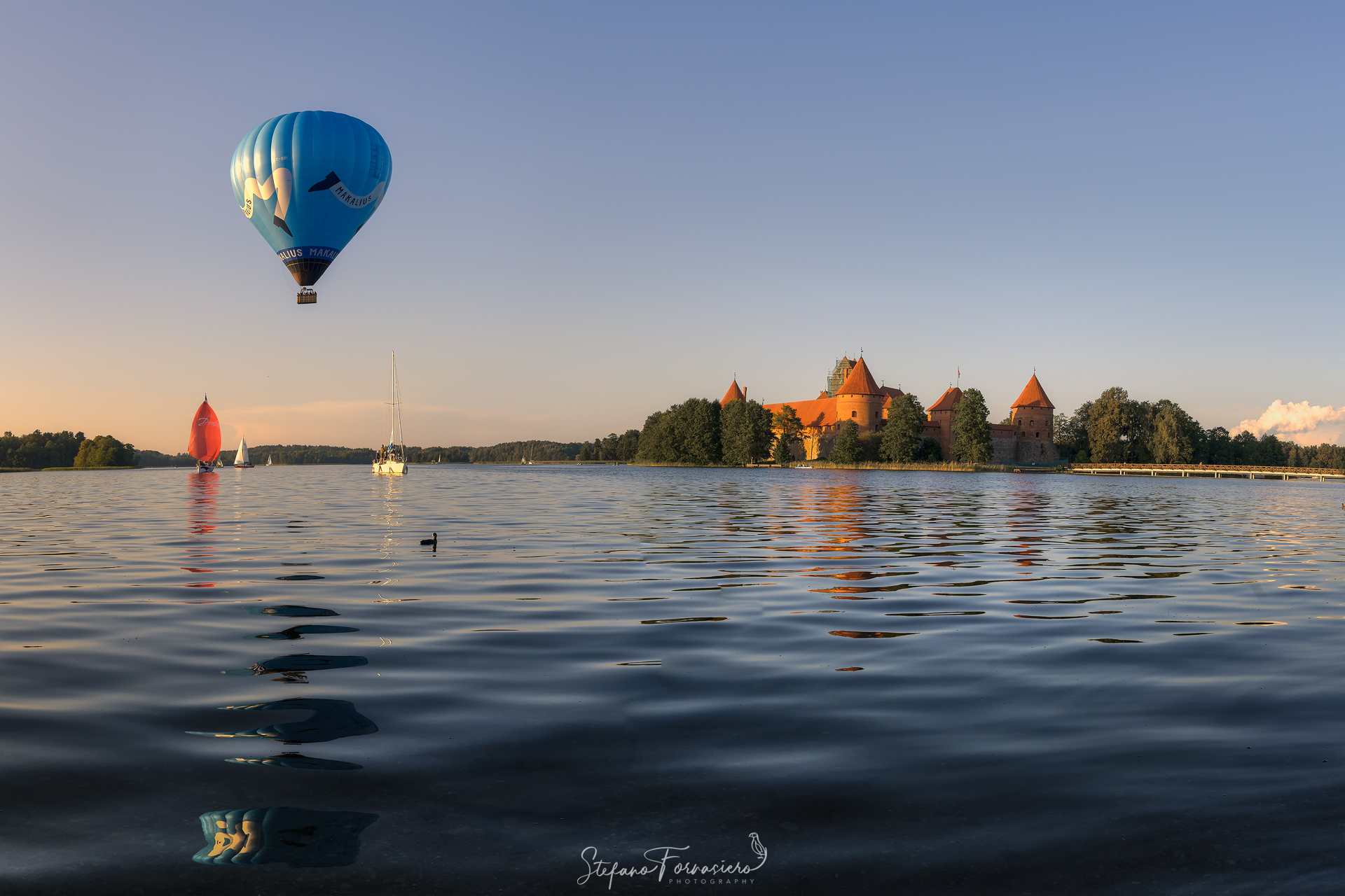Lituania - Trakai - Primo Tramonto con Mongolfiera