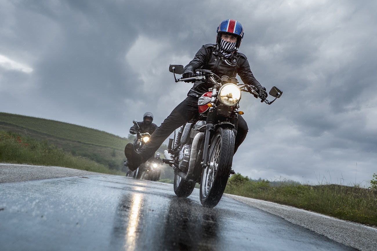 Raduno triumph bikers (bagnato)