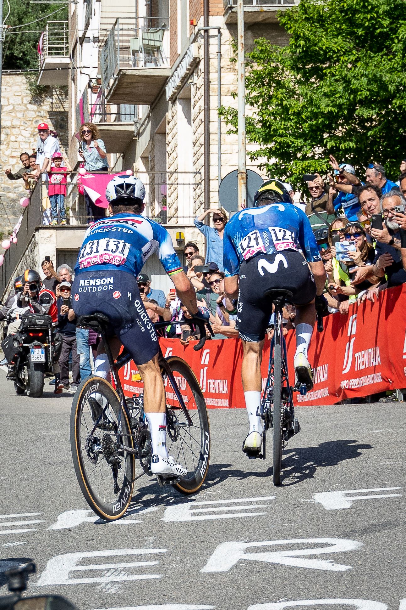 Cycling is hard work...