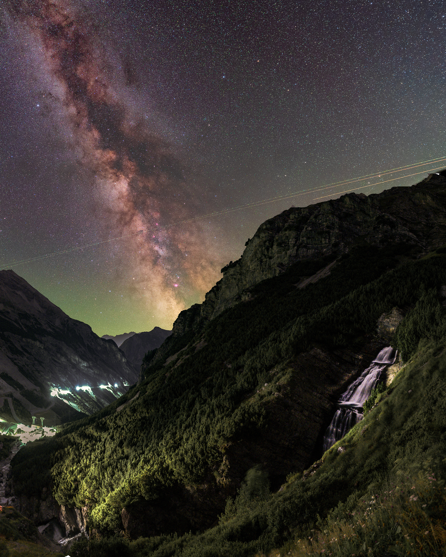 Crop waterfall curve