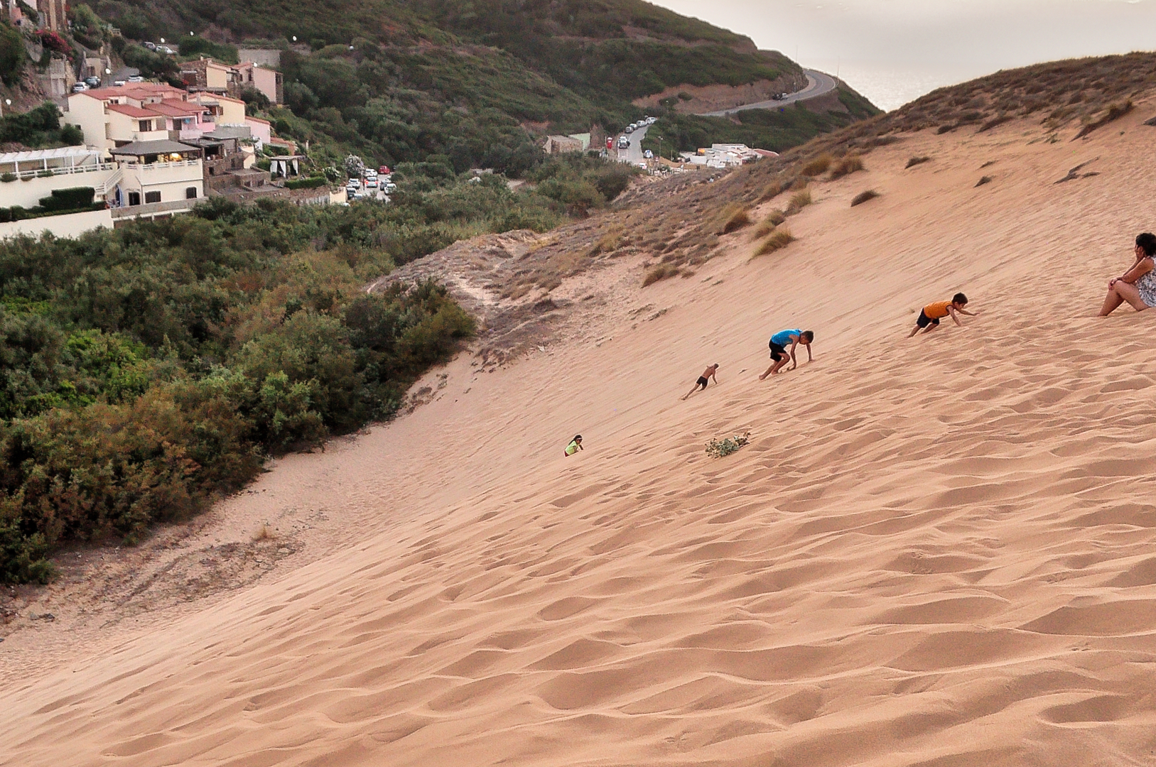 Climbing on the dunes