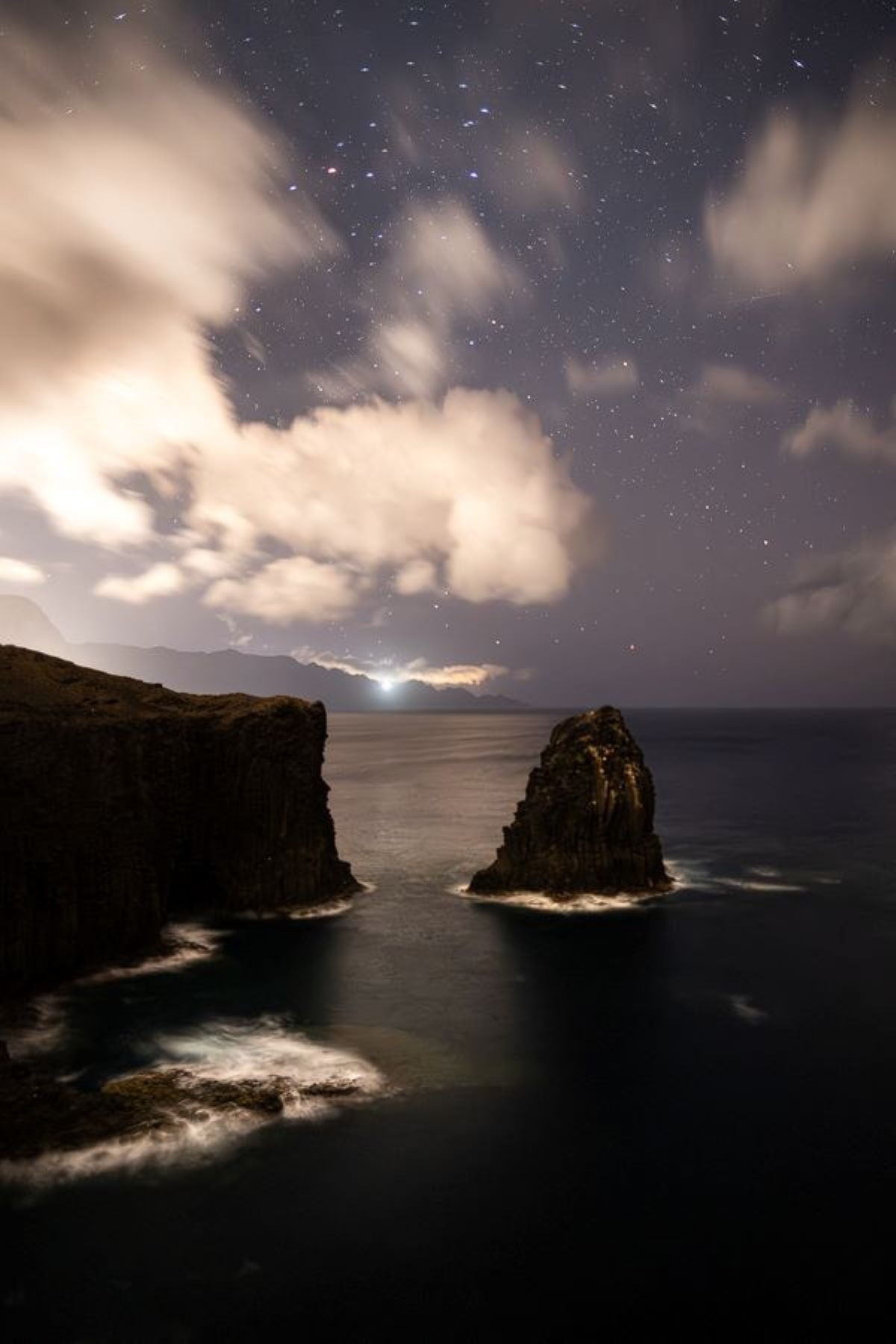 Farallon de tabata de noche