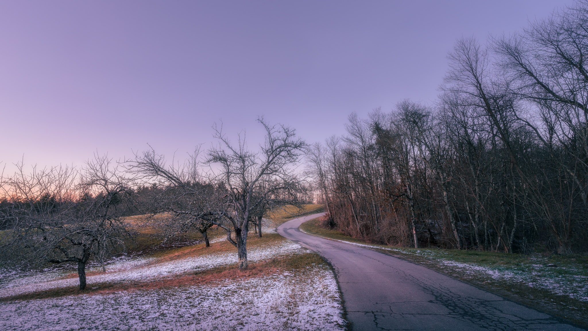 road in the snow