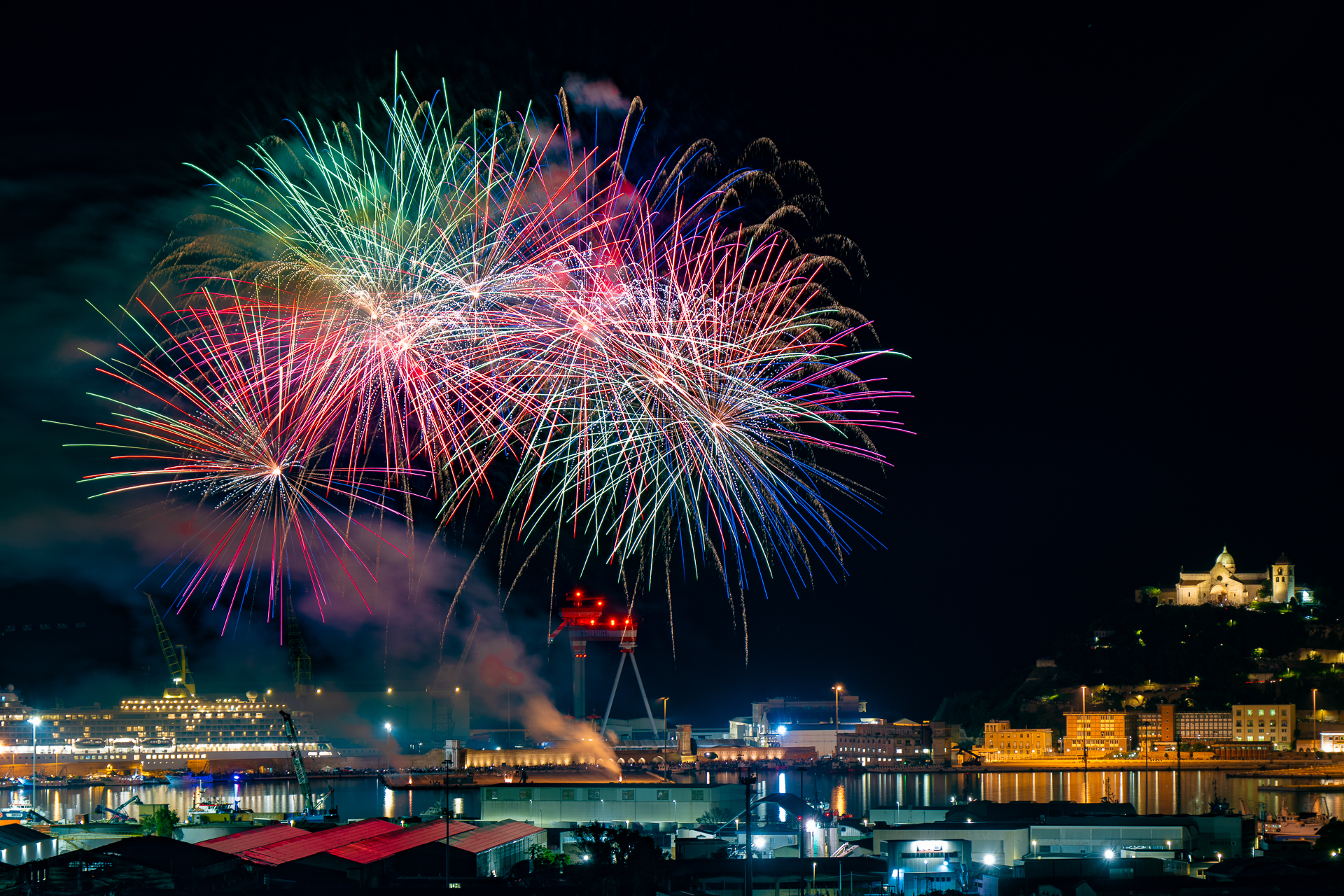 Fireworks of 01.09.2024 from the Park of Posatora Ancona