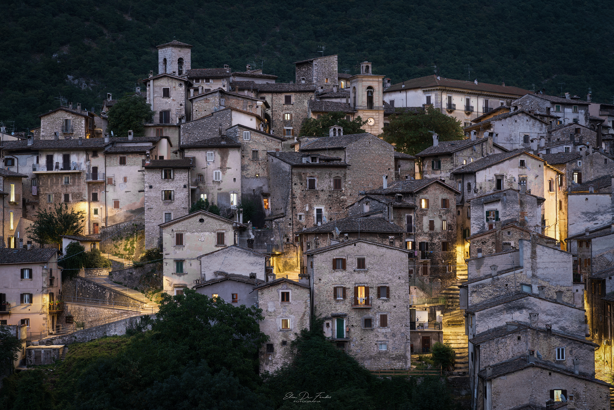 Scanno at dusk