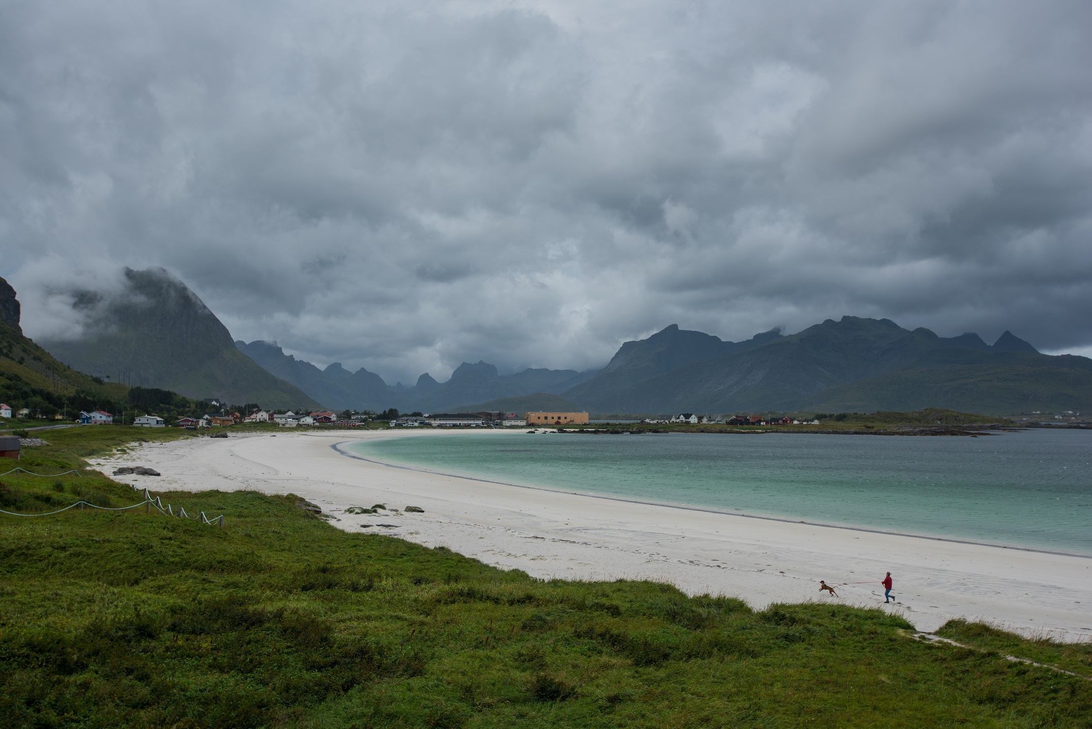 The beach