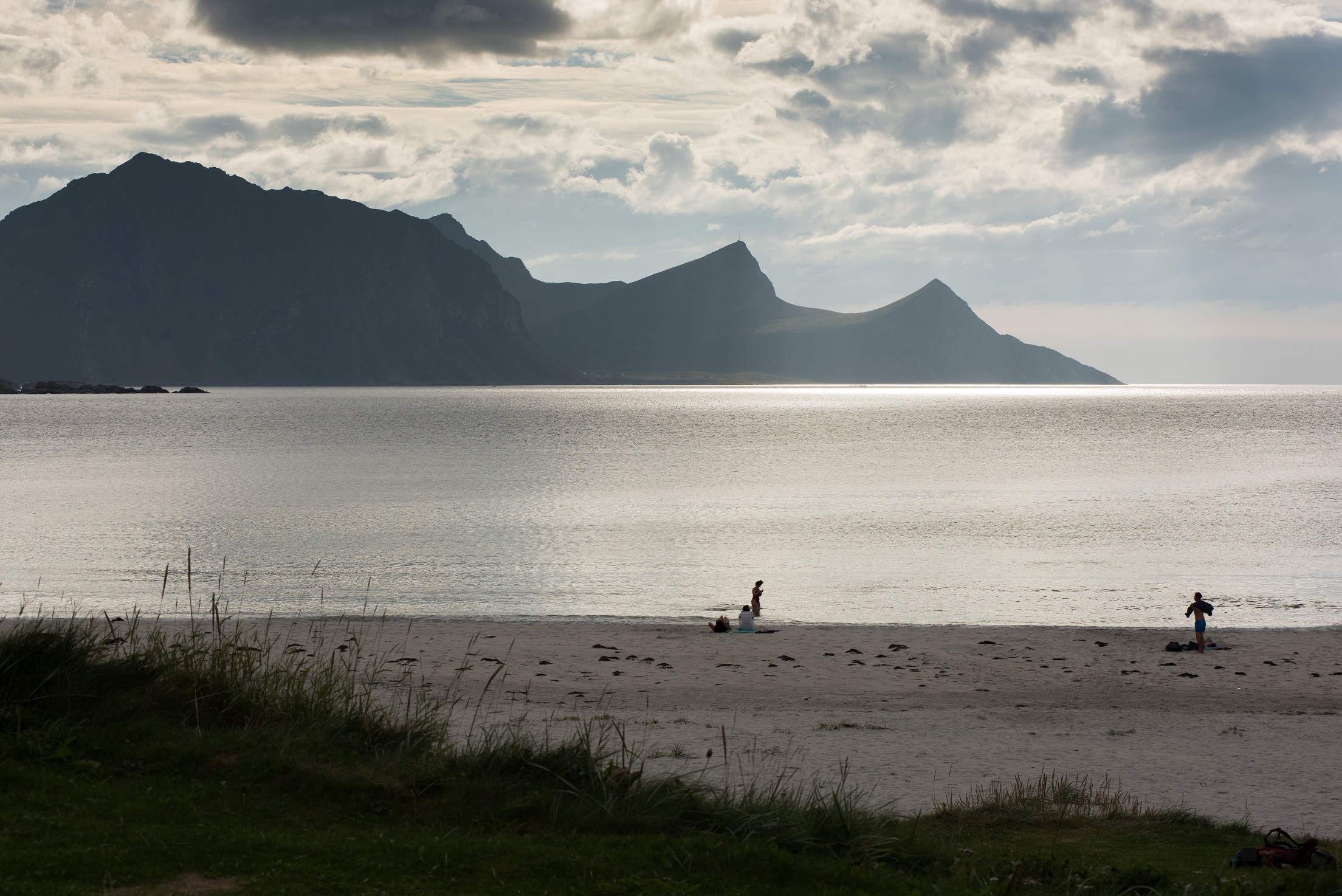 The beach