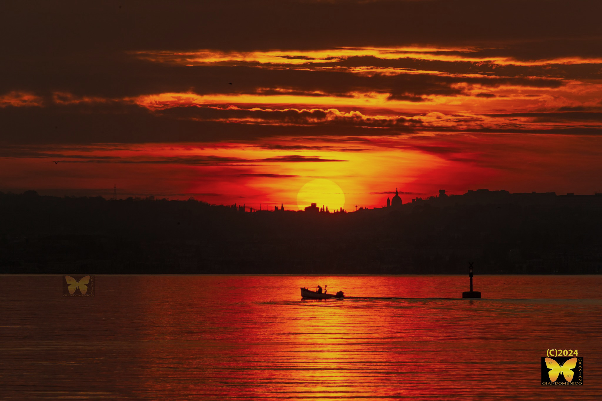Sunset in Sirmione (Garda Lake)