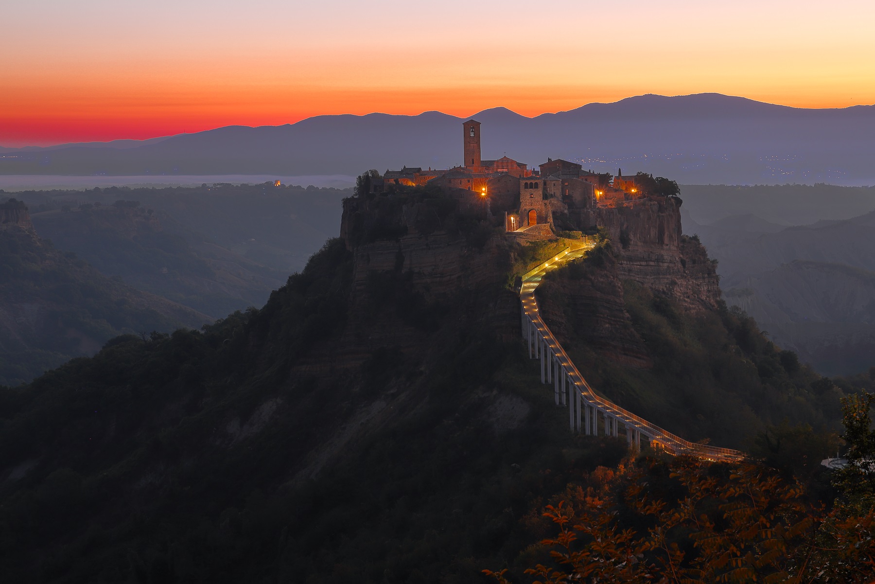 Civita before dawn