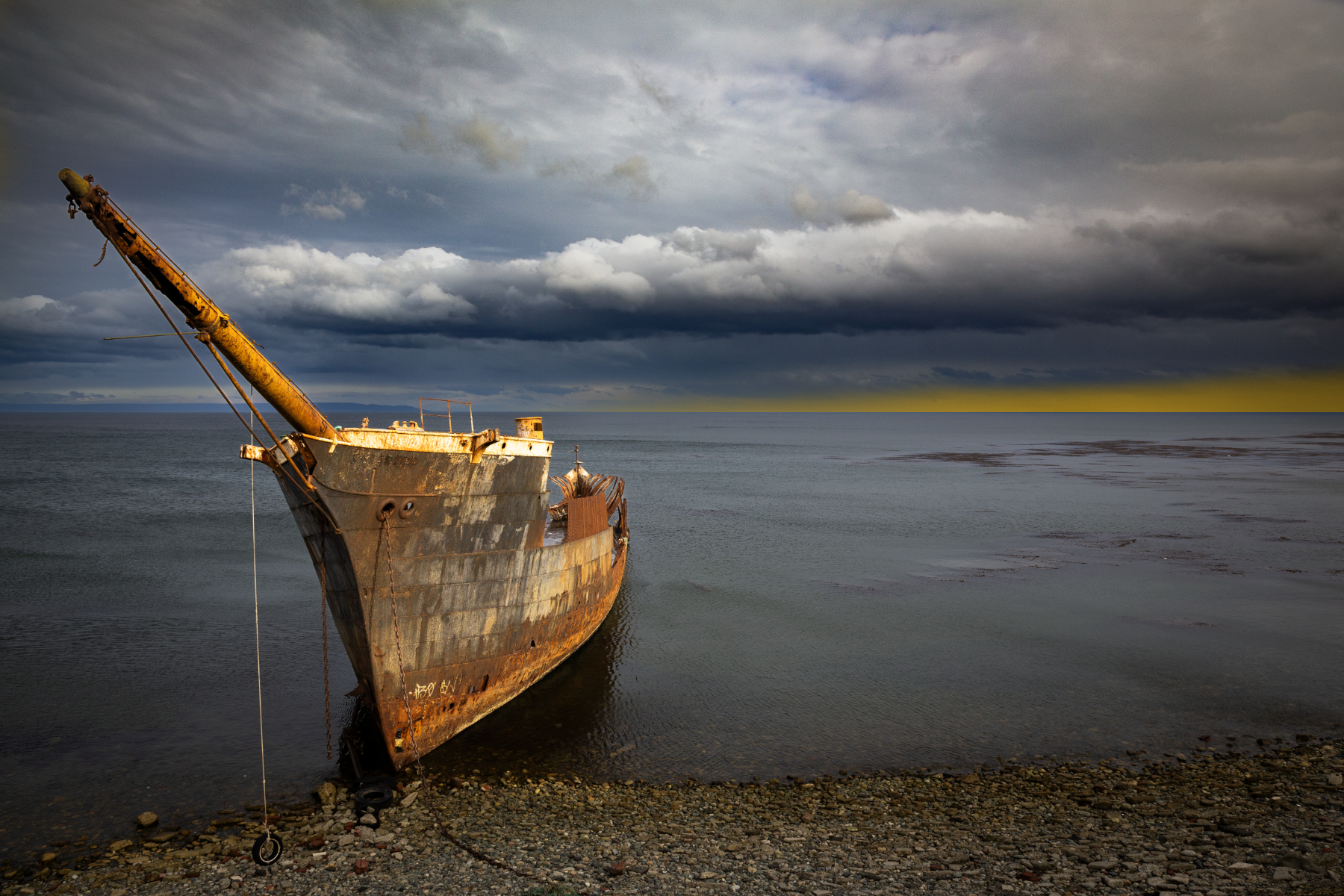 Patagonia: Wreck in the Strait of Magellan