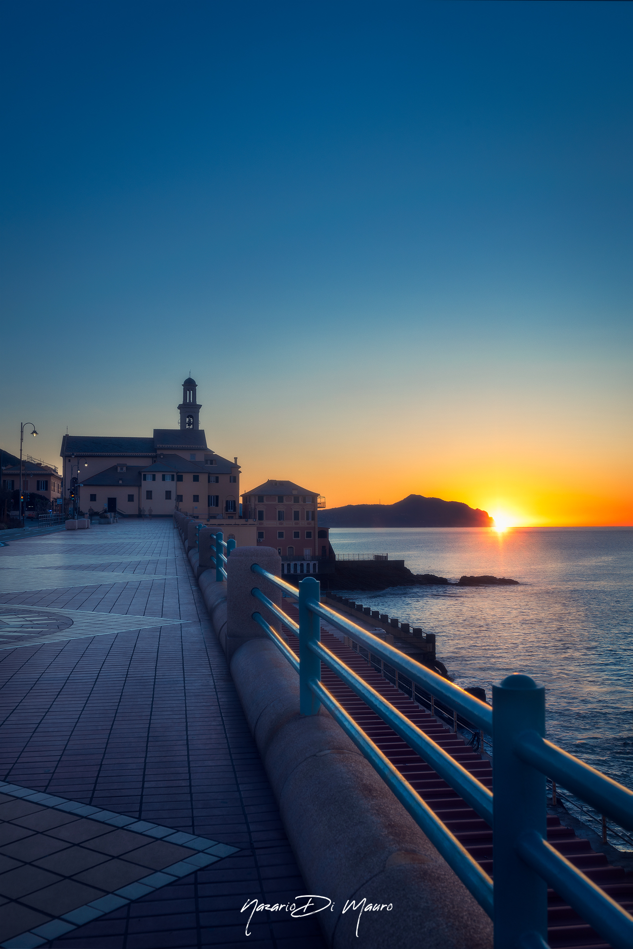 First lights in Boccadasse...
