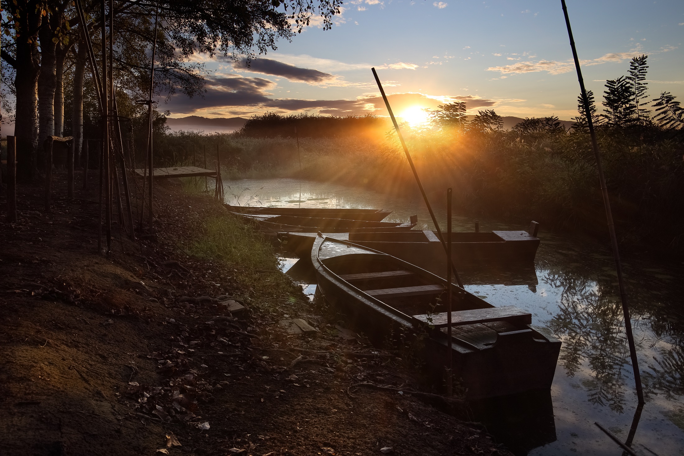 Sunrise at the marina
