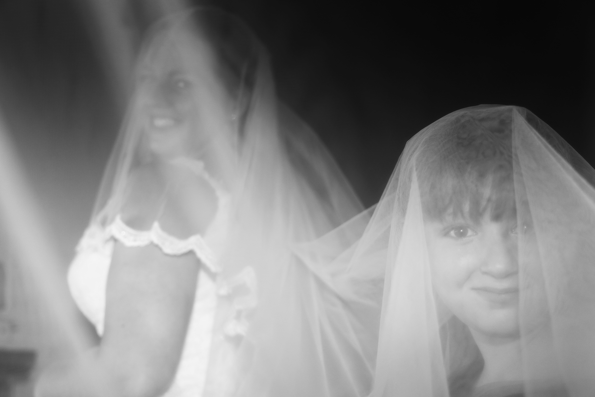 Under the veil of the bride