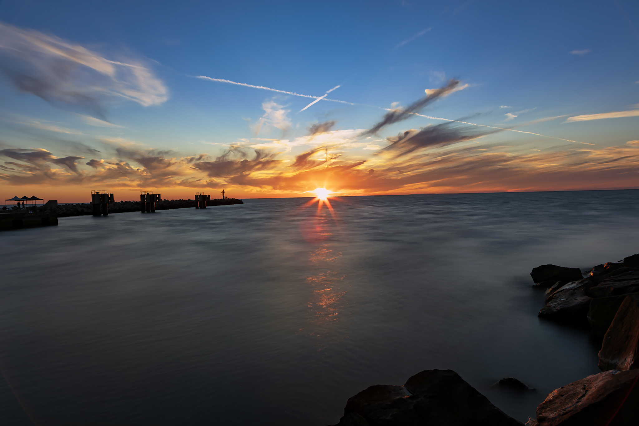 Tramonto (lunga esposizione)